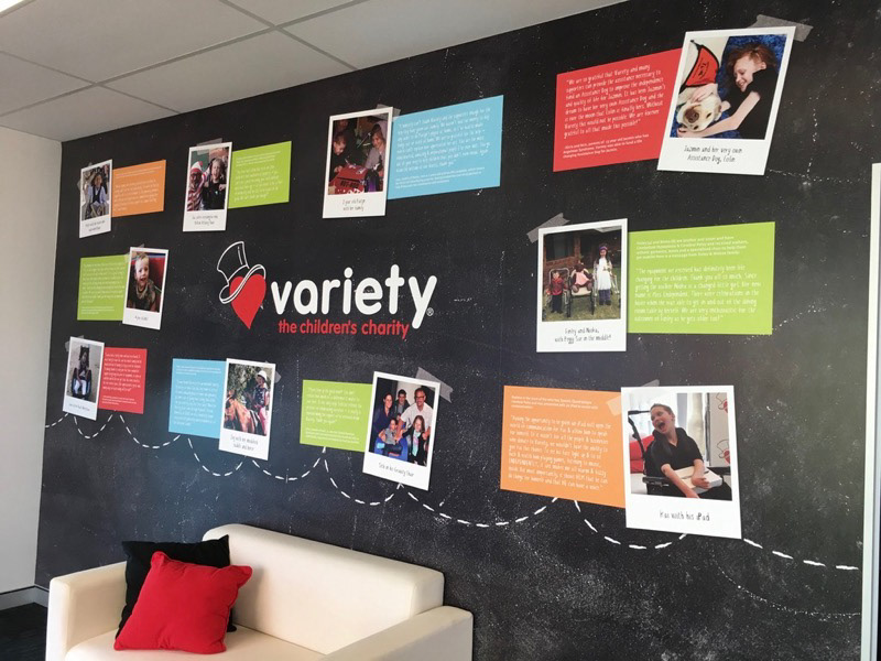 Large format printed wallpaper