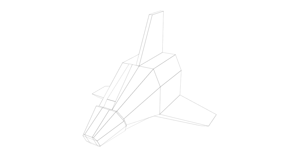 Space Racer - Wireframe