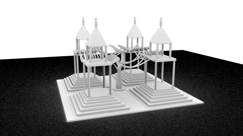 Lonely Temple - Ambient Occlusion