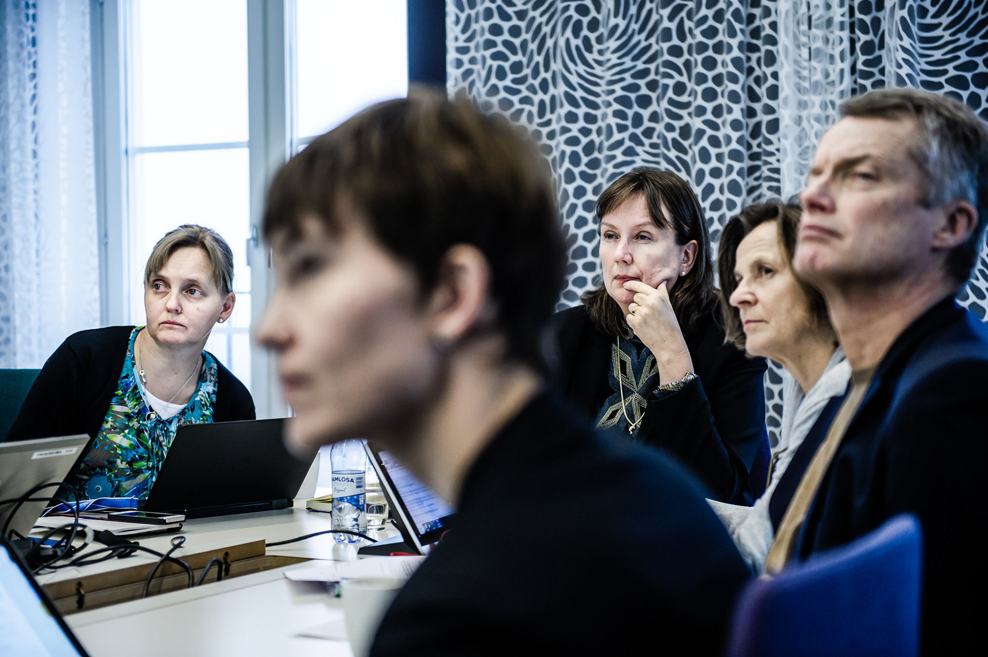 Sigbritt Karlsson ends her first day with her first board meeting as the President of KTH.
