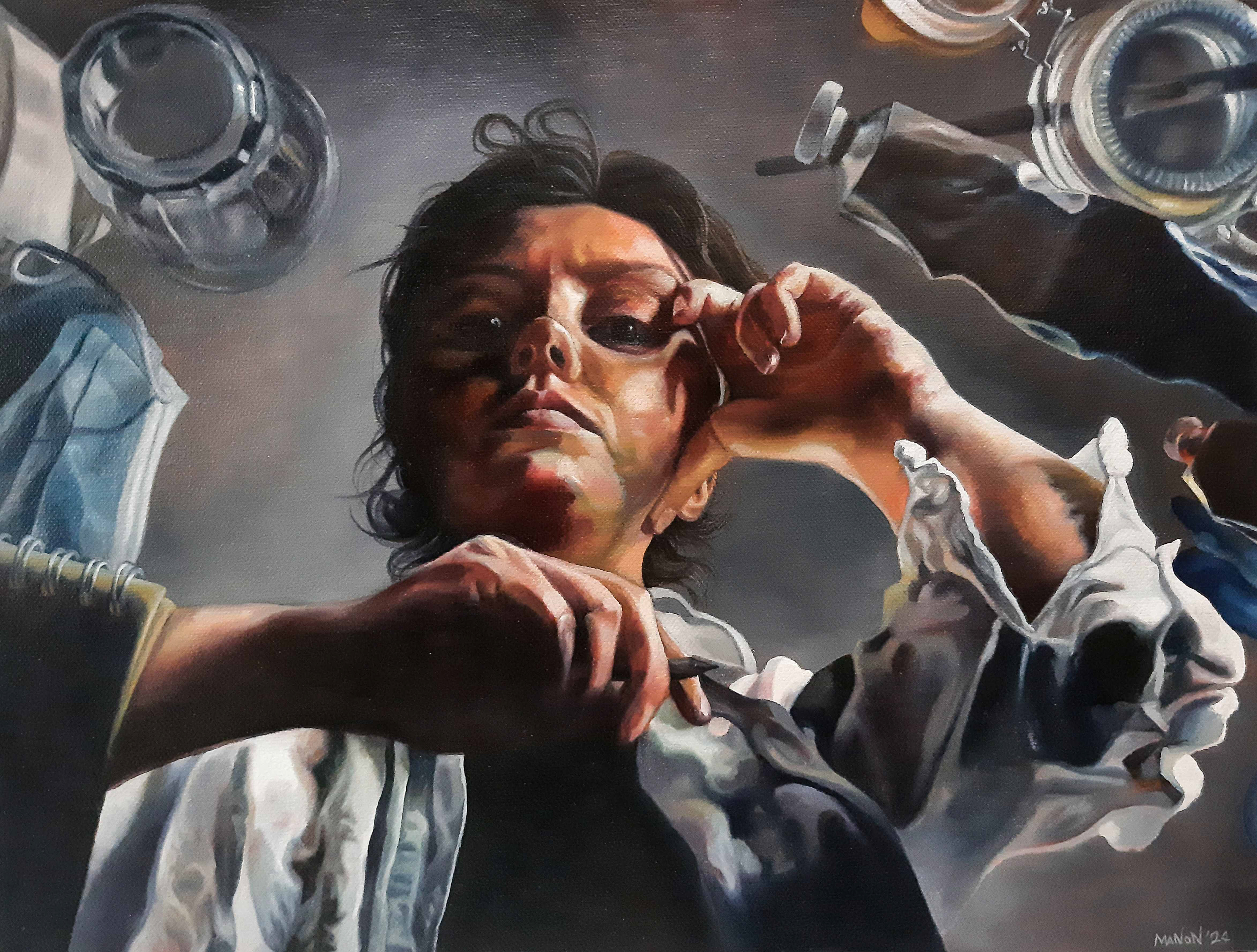 'A study'- Oil paint on canvas