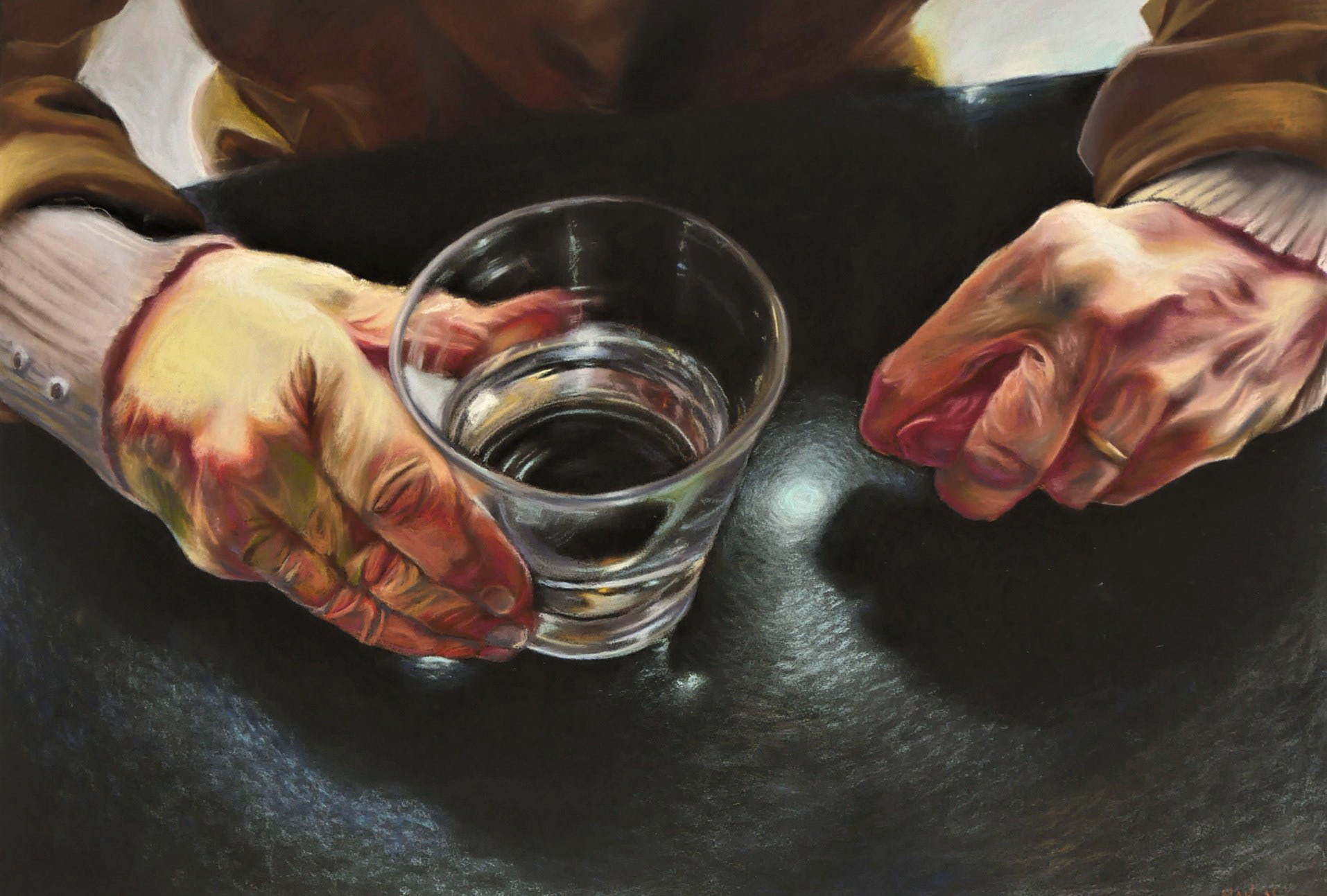 'Time'- Pastel on paper