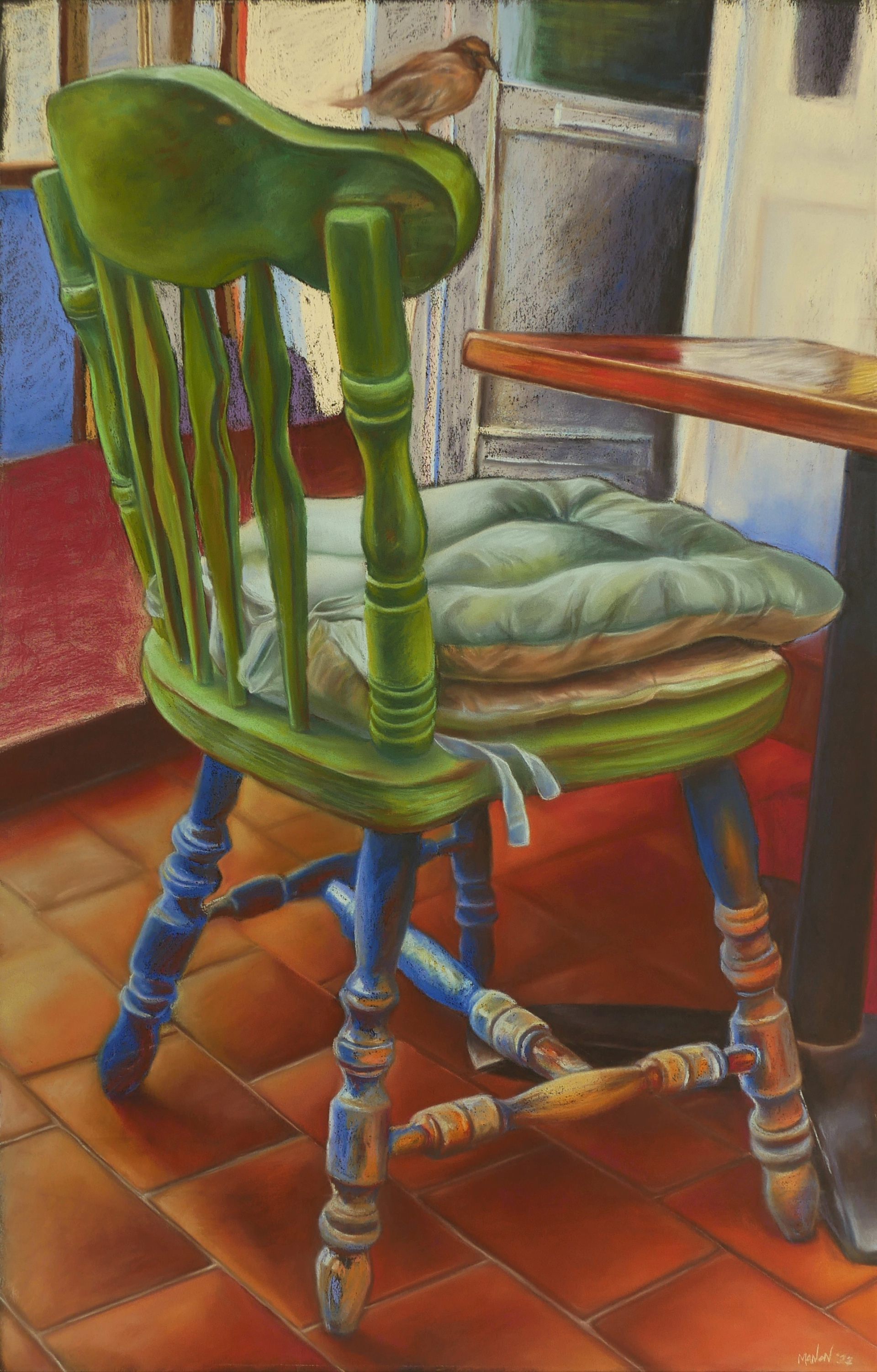 Rosslare Cafe- Soft pastel on paper