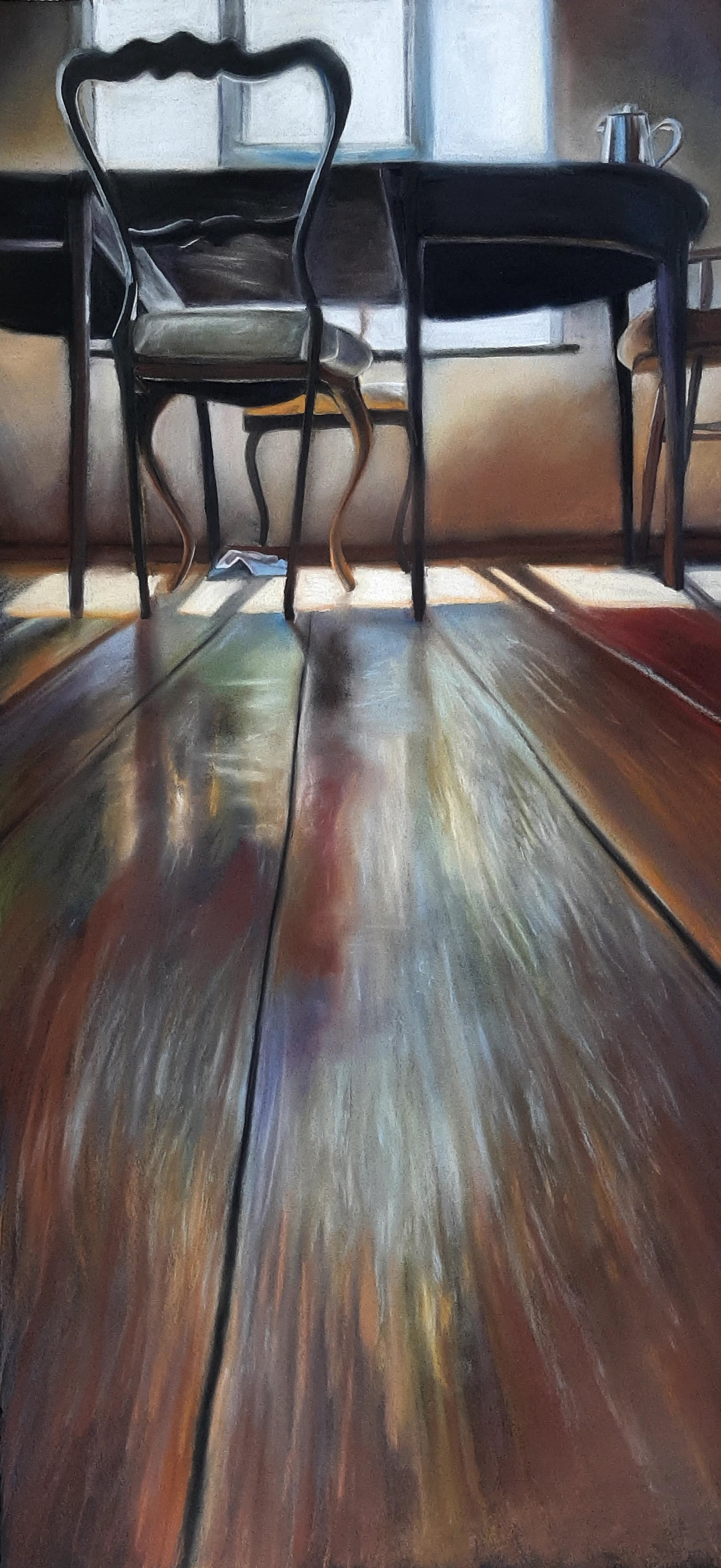 'After Dinner' Pastel on paper