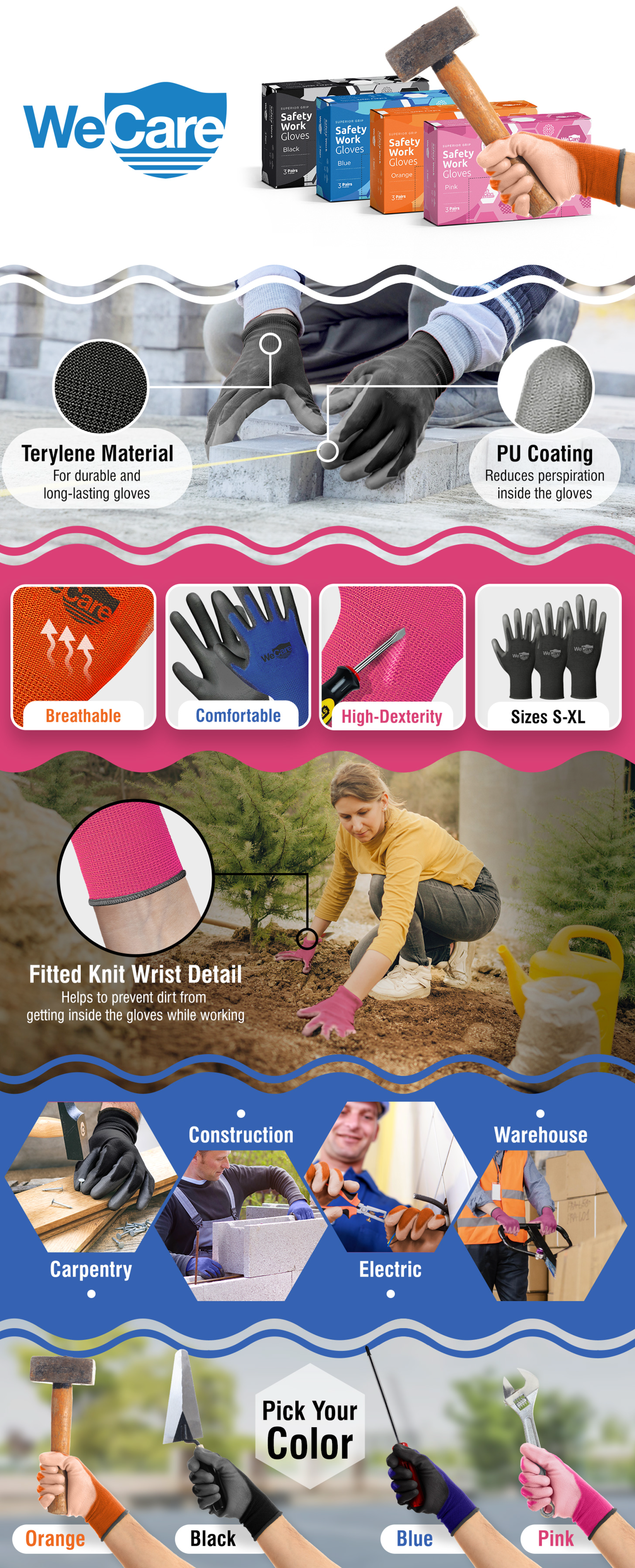 Wecare Glove A+ Amazon Content - Collaborators: Vaibhav Damji & Suyog Junankar 