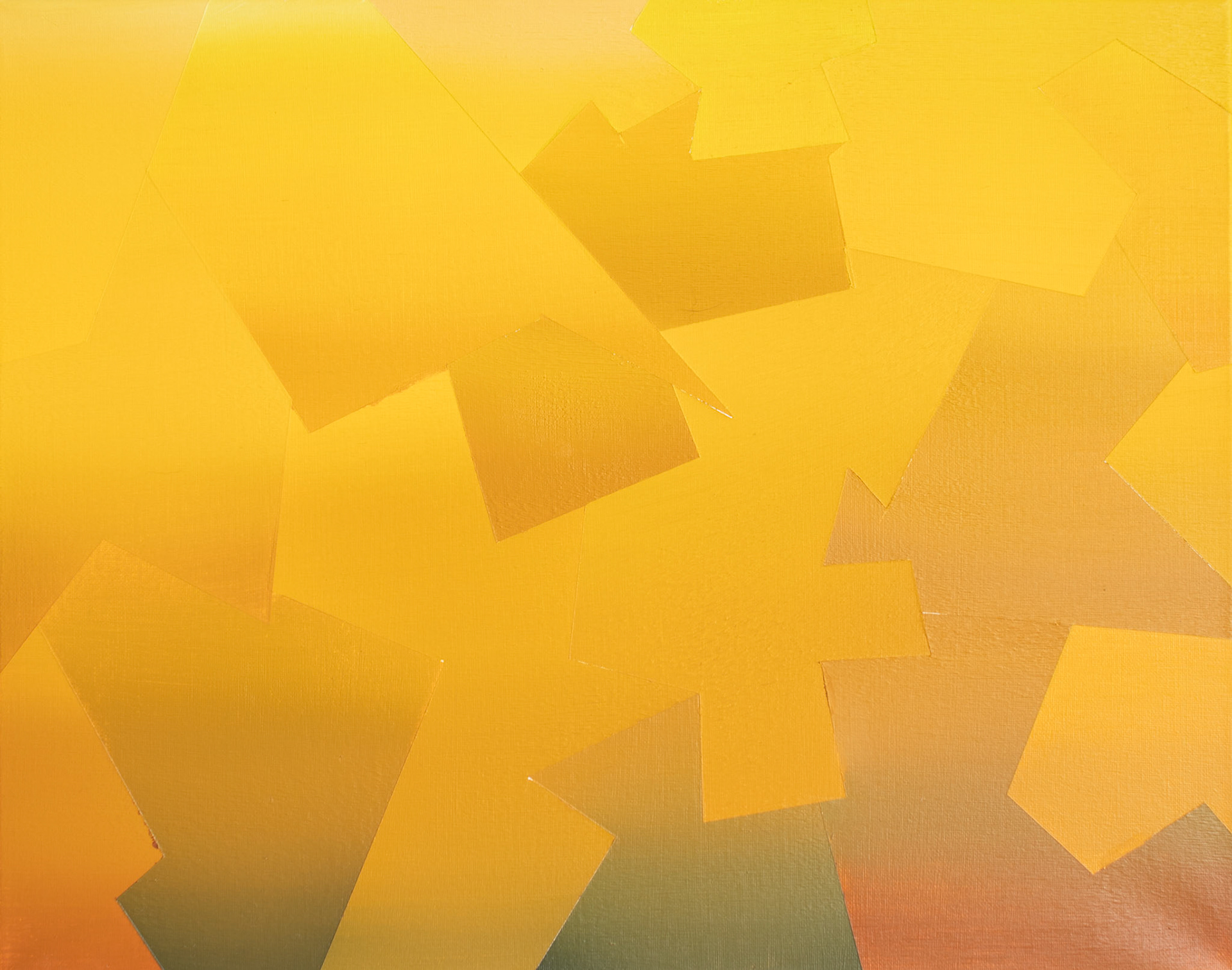 Yellow Color Study 20in x 18in Oil on Canvas $400