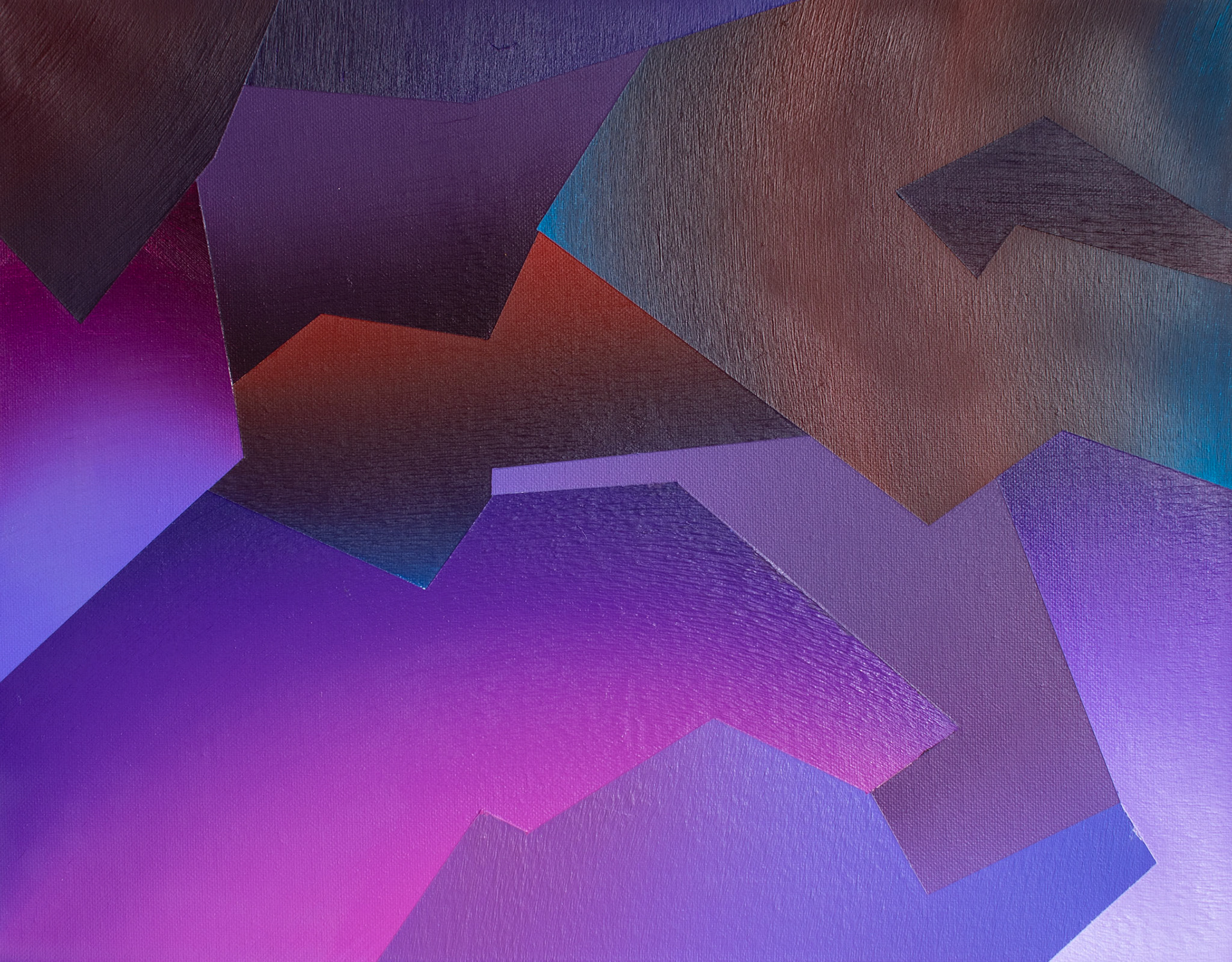 Purple Color Study 18in x 16in Oil on Canvas $300