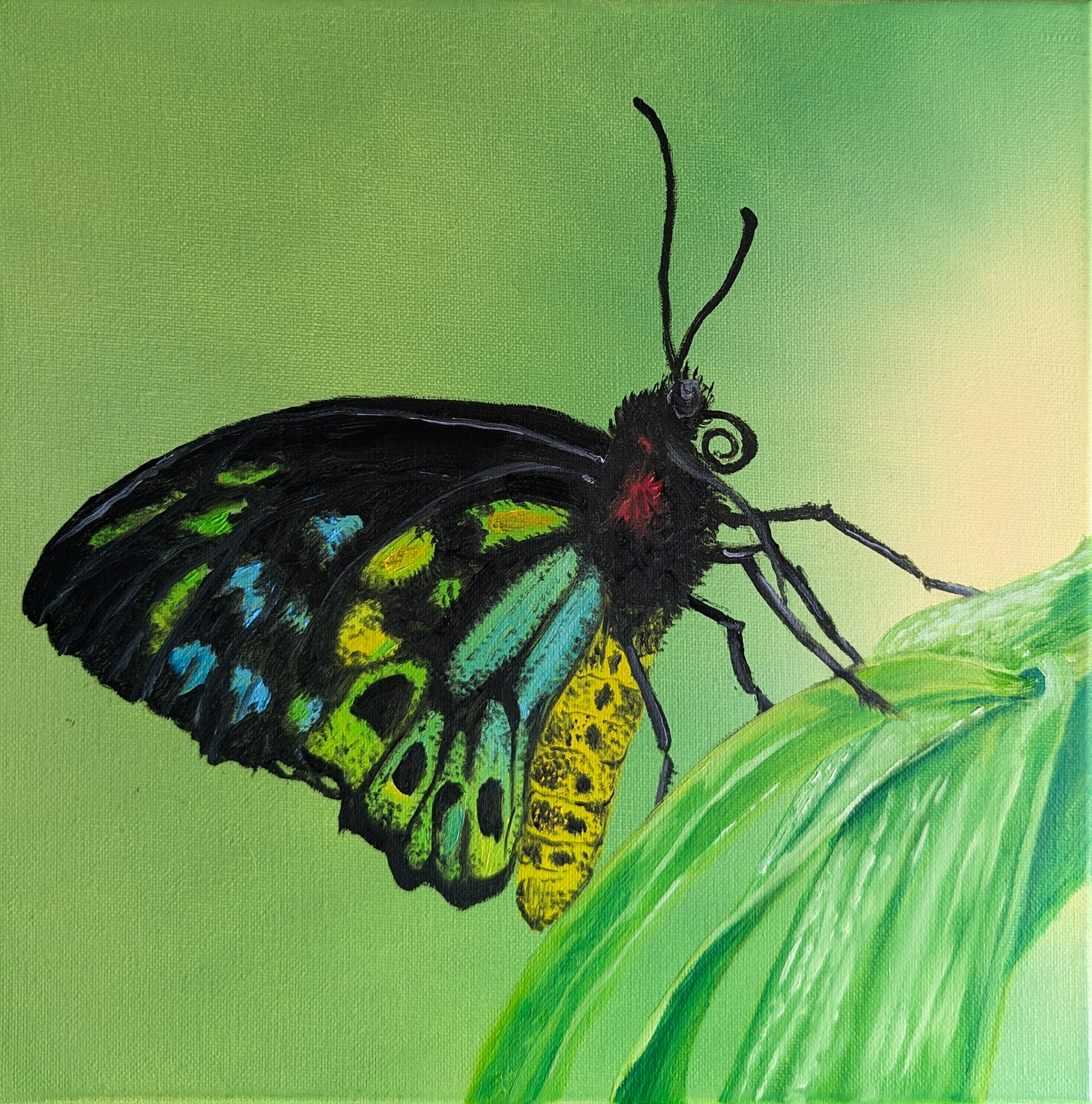 Miniature Giants: Pastel Creature 12"x12" Oil on Canvas SOLD