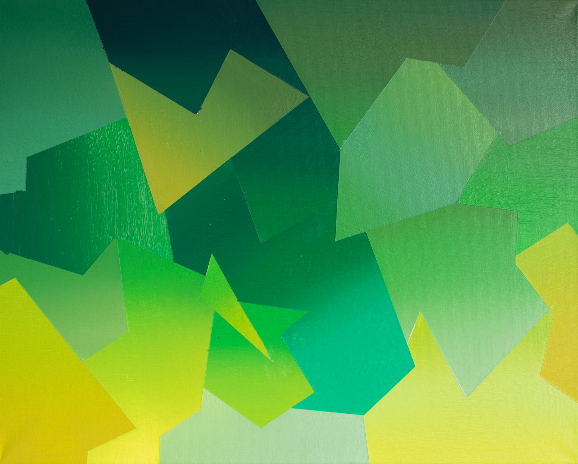 Green Color Study 20in x 18in Oil on Canvas $400