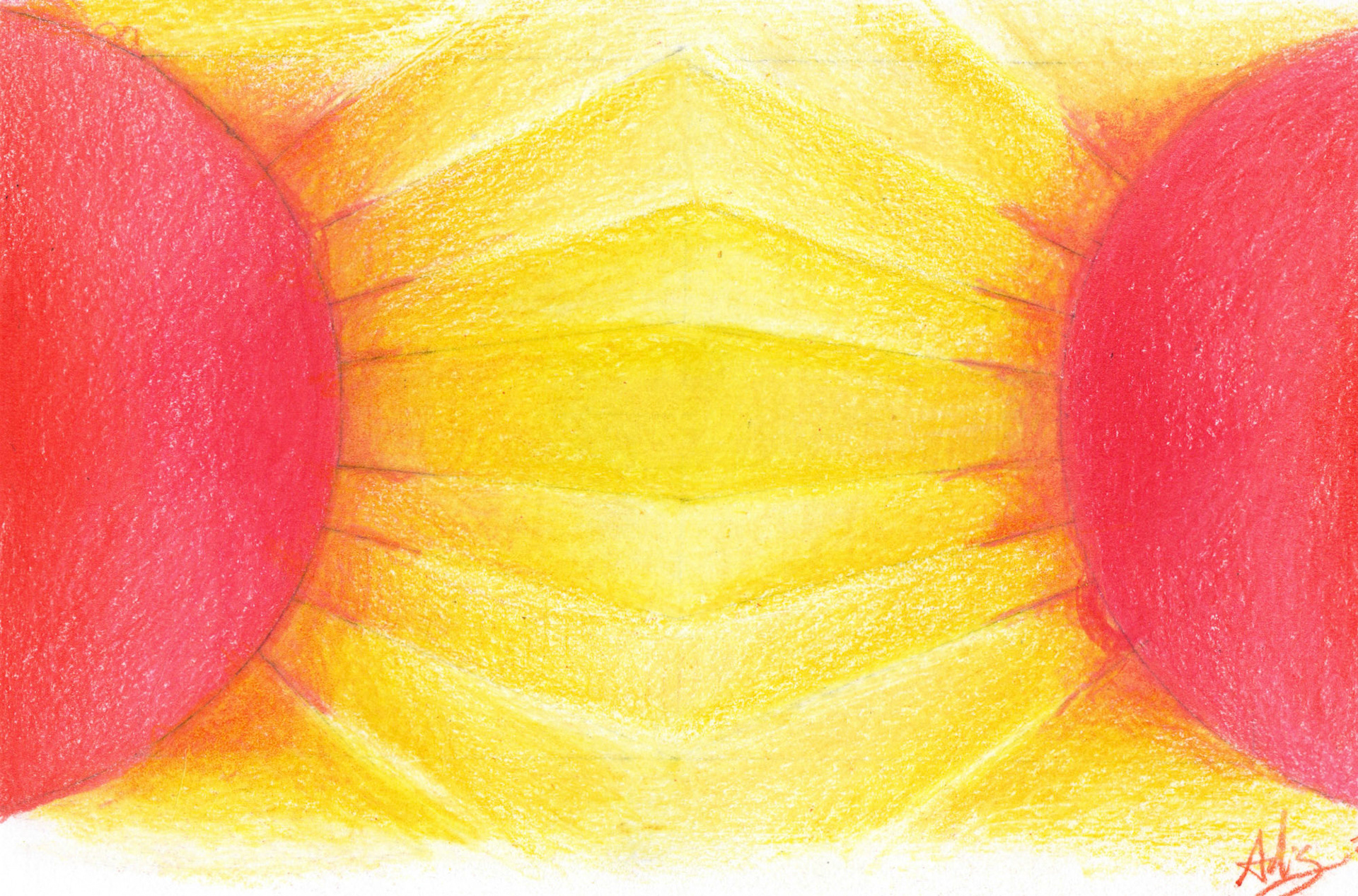 Sacred Sunflower 8"x10" Colored Pencil on Paper