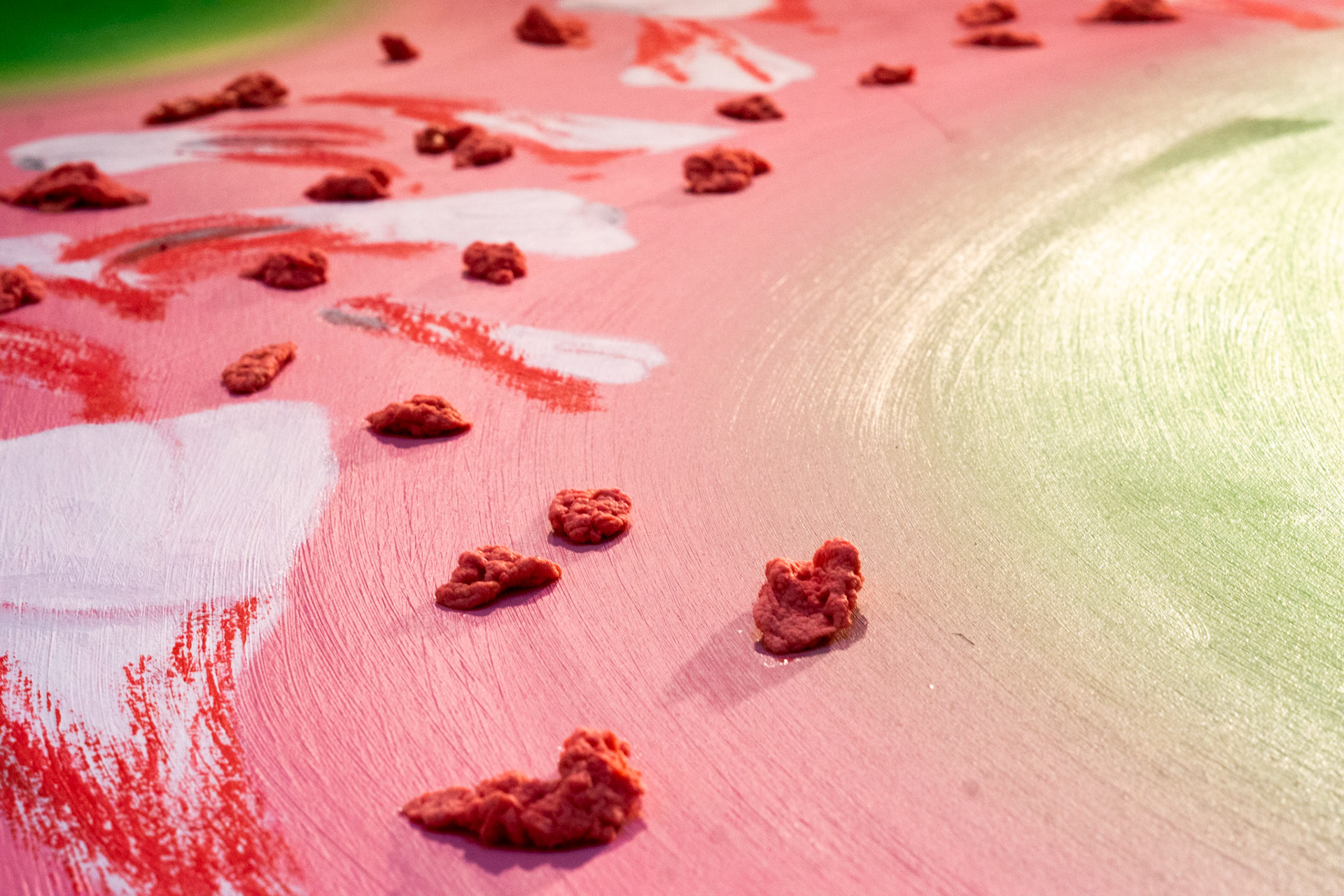 Close up on bubble gum