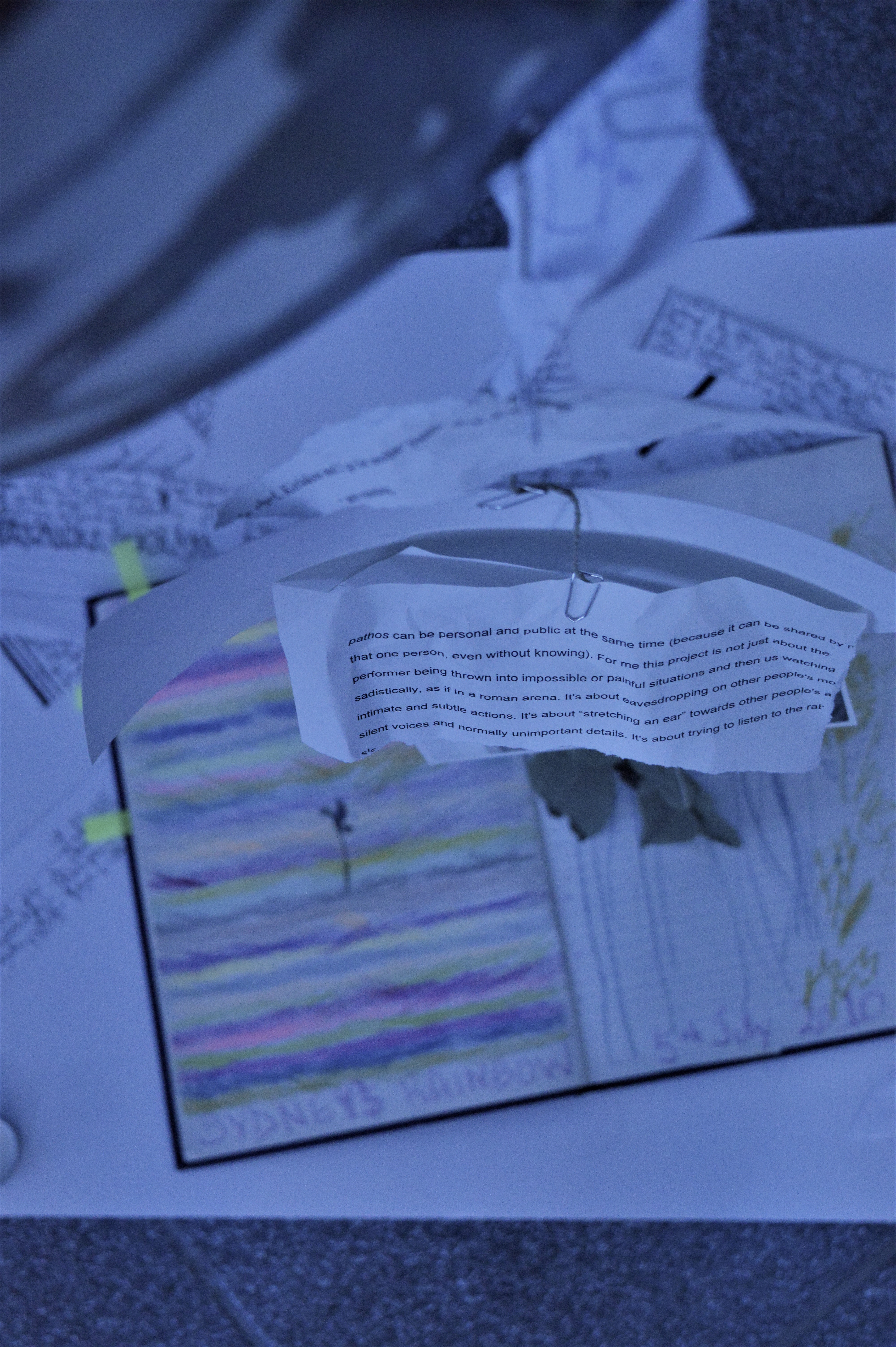 Stage 5- Interactive installation floor, Reference to Mythical Cities, Disappearing Cities