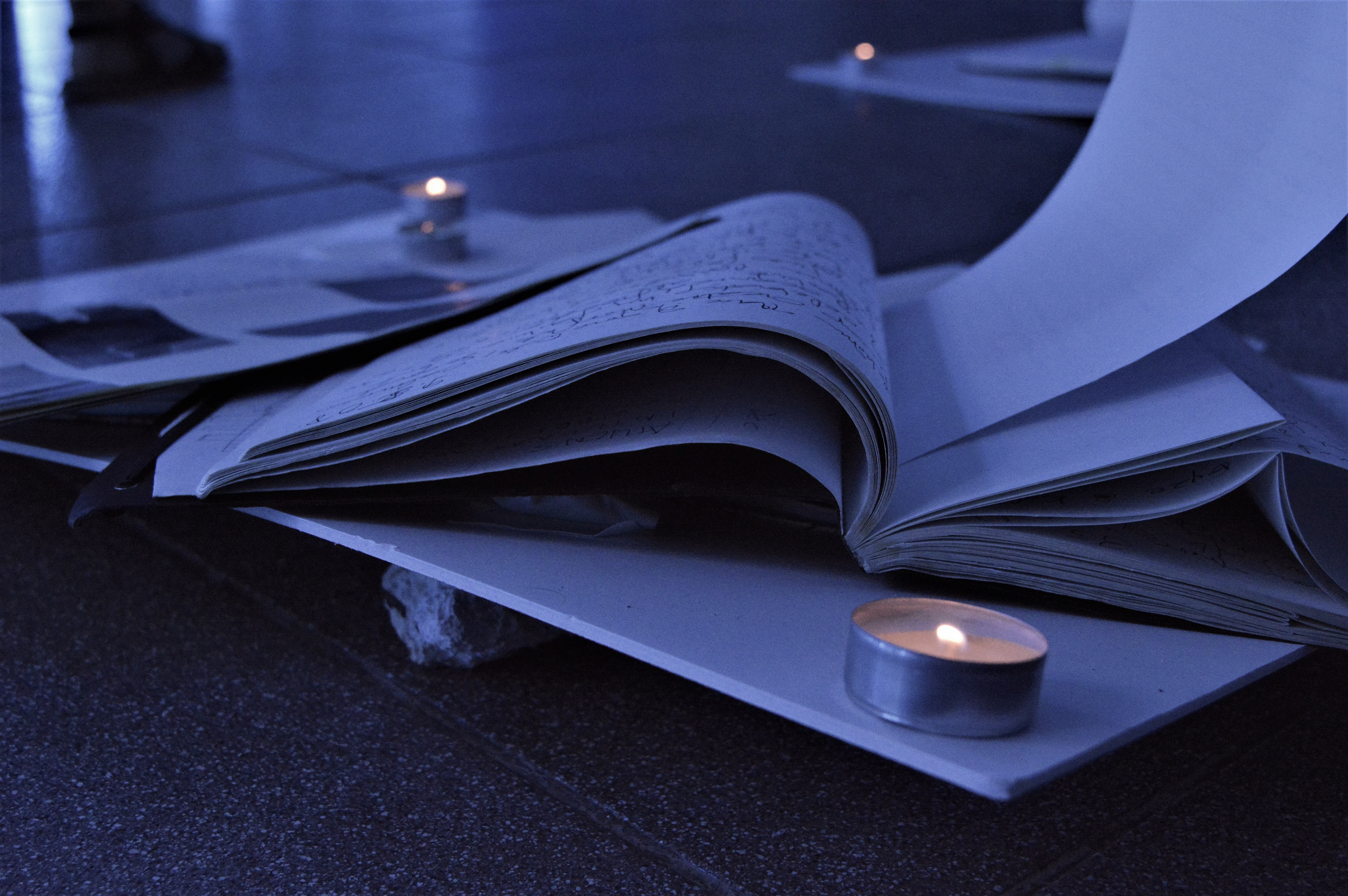 Stage 5- Interactive installation floor, Reference to Mythical Cities, Disappearing Cities