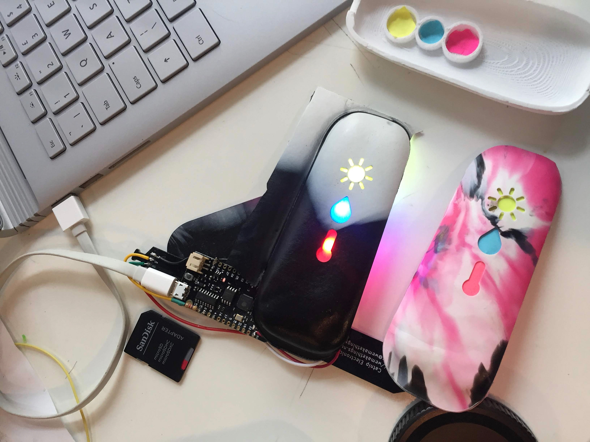 Recycled plastic shell for IoT device