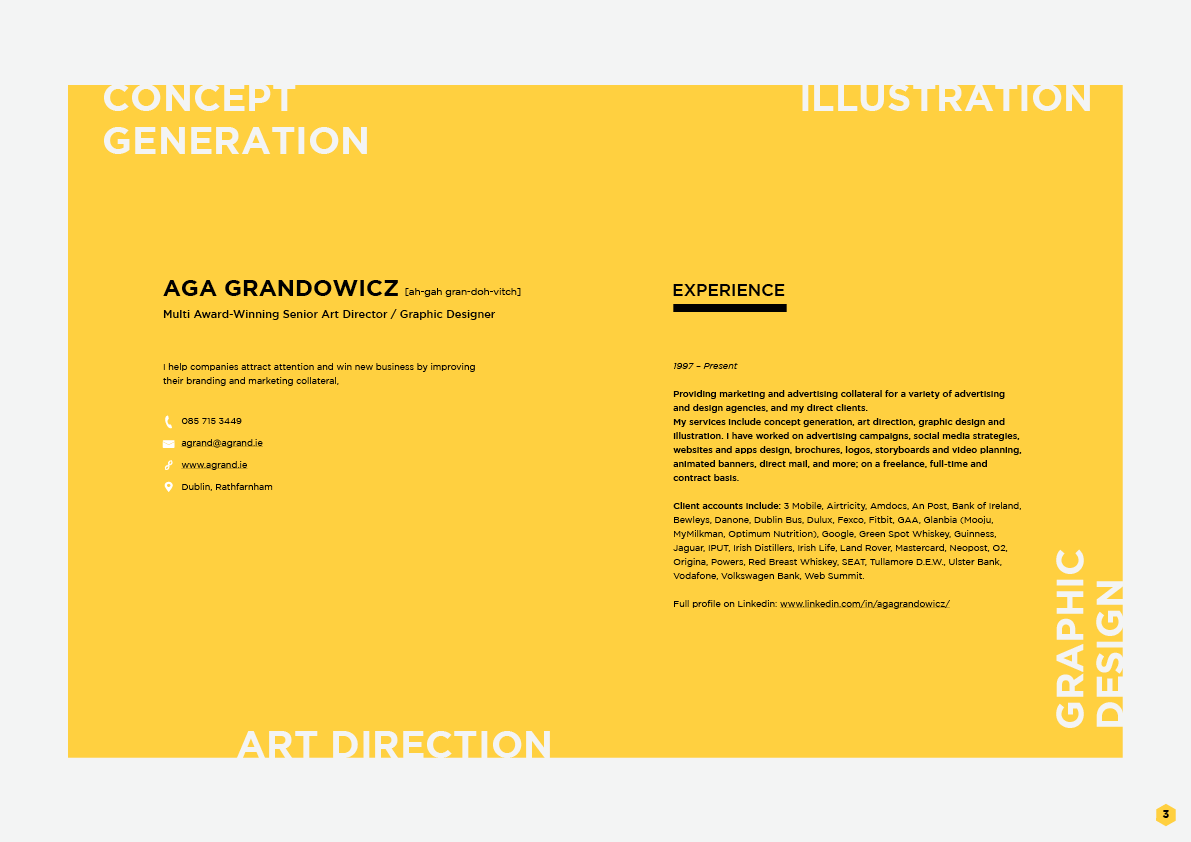 CONCEPT GENERATION, ART DIRECTION, GRAPHIC DESIGN,  ILLUSTRATION by Aga Grandowicz | agrand design and marketing.