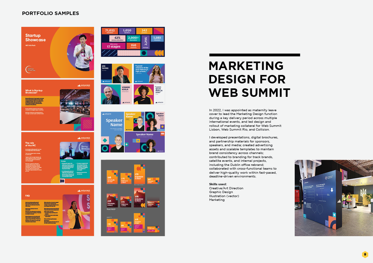 MARKETING DESIGN FOR WEB SUMMIT. Aga Grandowicz | agrand design and marketing.
