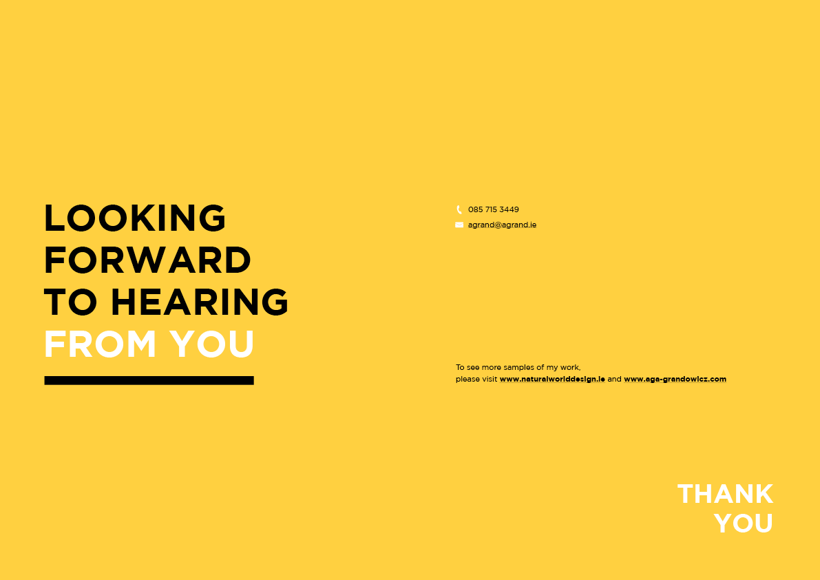 Contact details. Aga Grandowicz | agrand design and marketing.