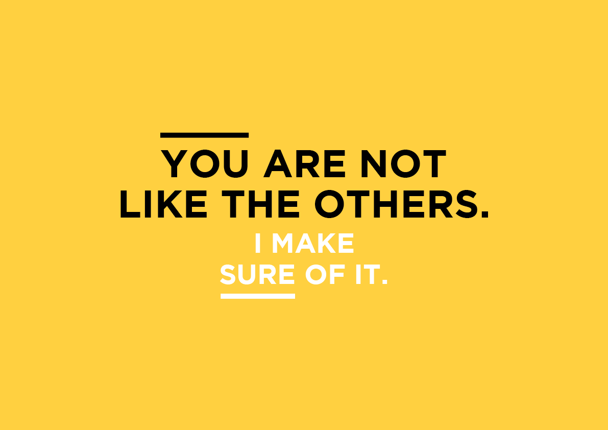 You are not like the others. I make sure of it. Aga Grandowicz | agrand design and marketing.