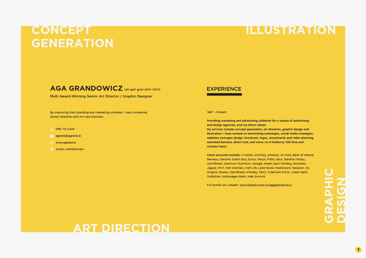 CONCEPT GENERATION, ART DIRECTION, GRAPHIC DESIGN, ILLUSTRATION by Aga Grandowicz | agrand design and marketing.