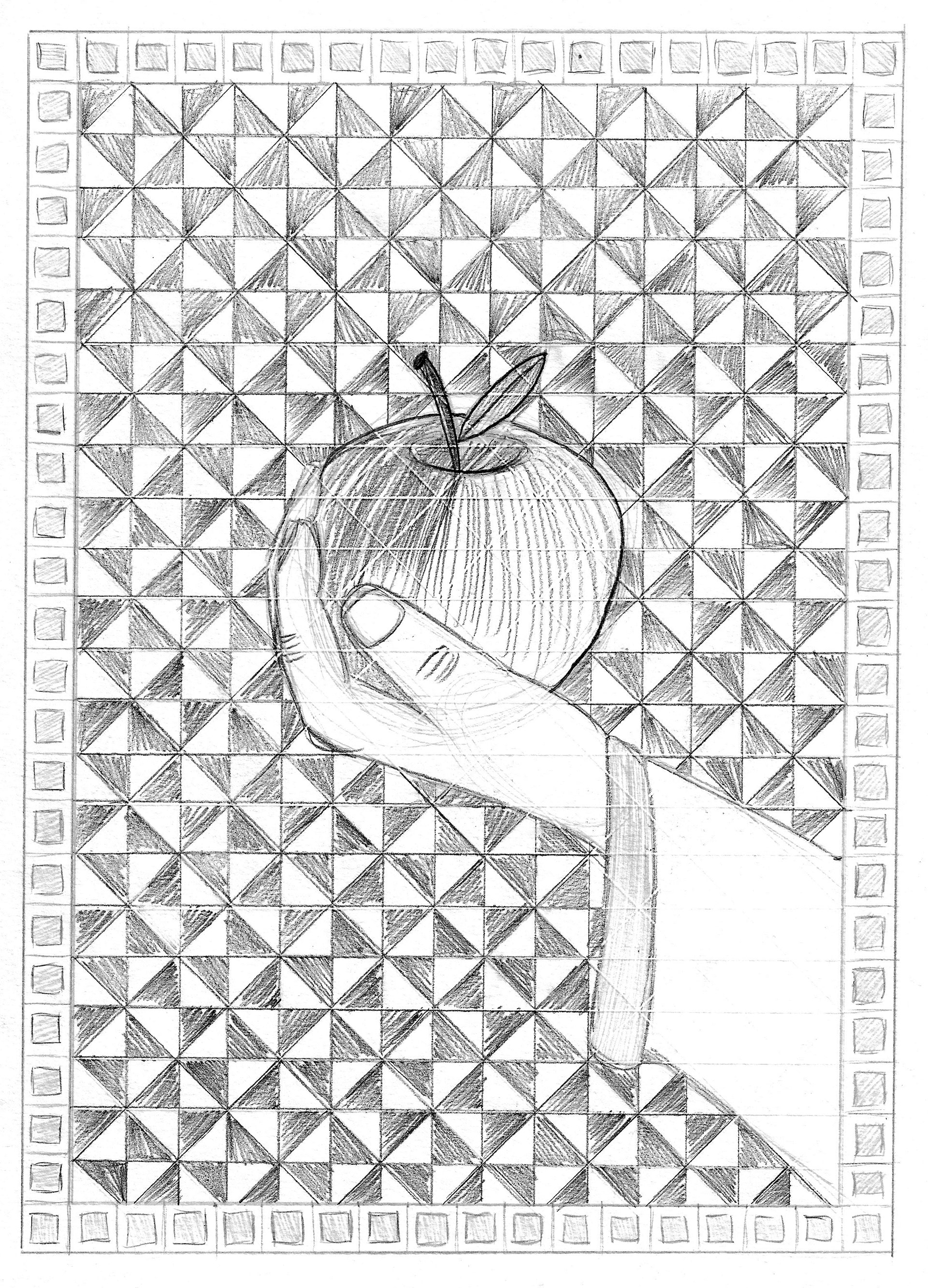 Magical Apple Sketch