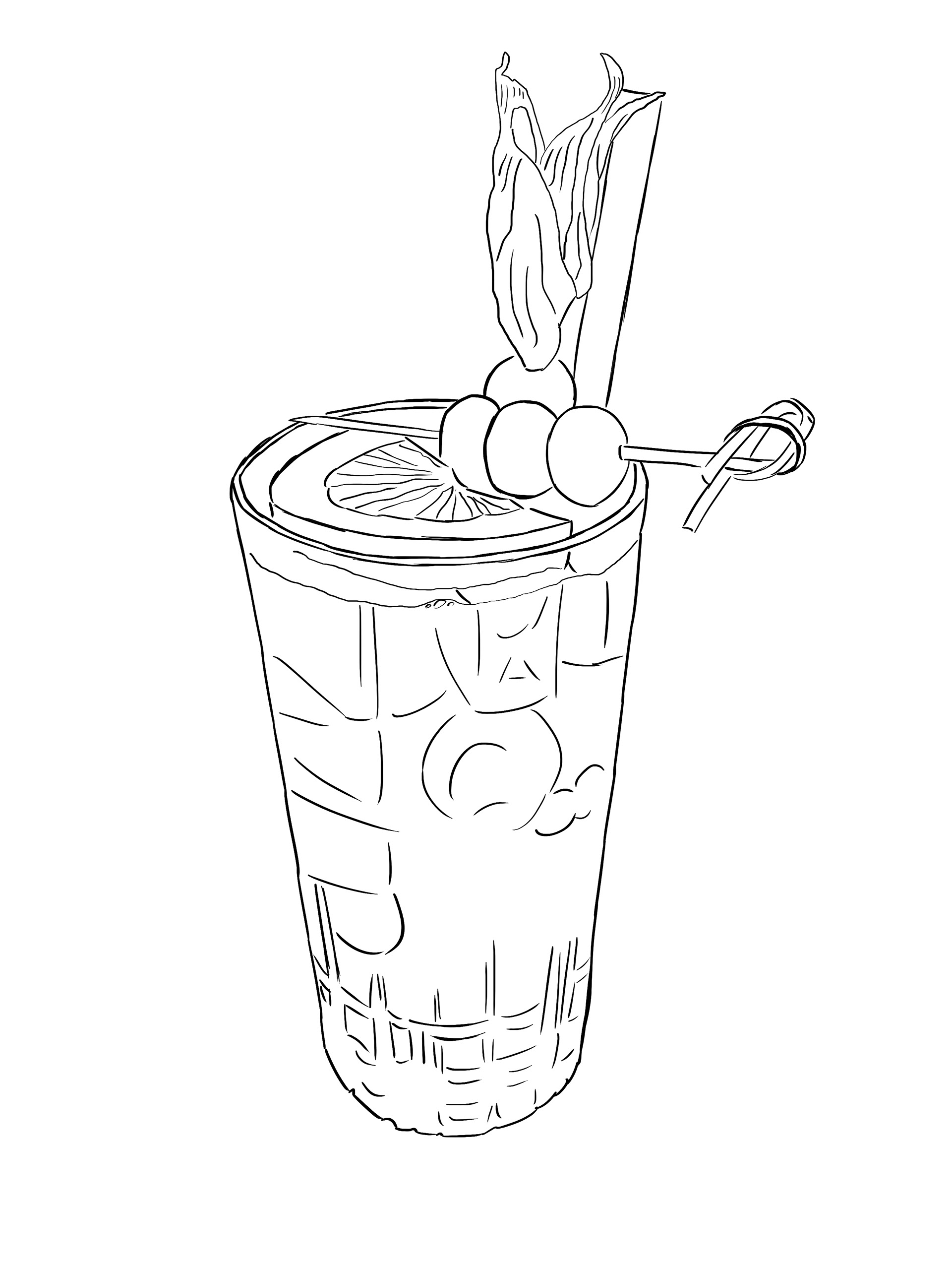 Mocktail (lineart)
