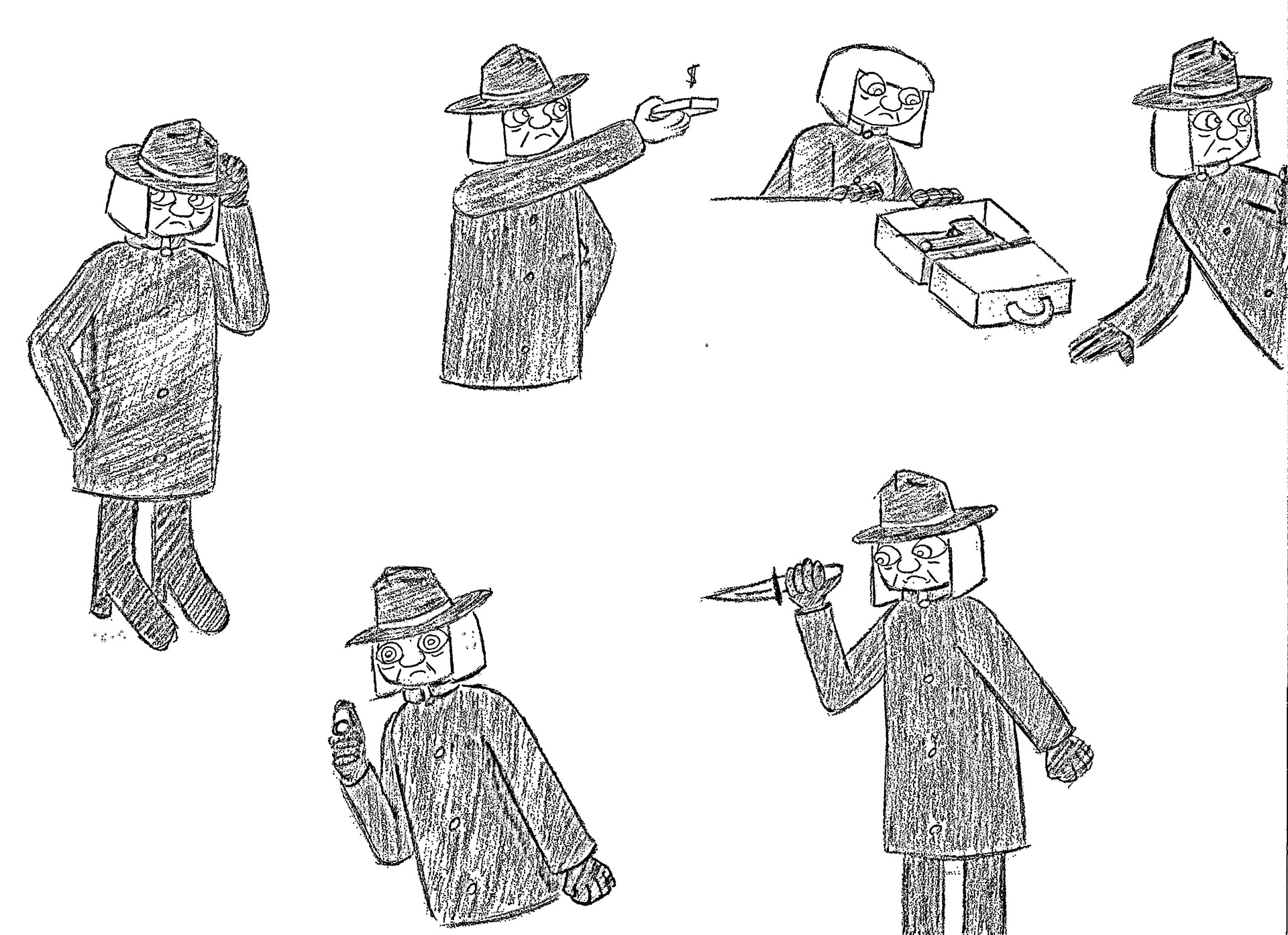 Hildegarde Schmidt (model sheet)