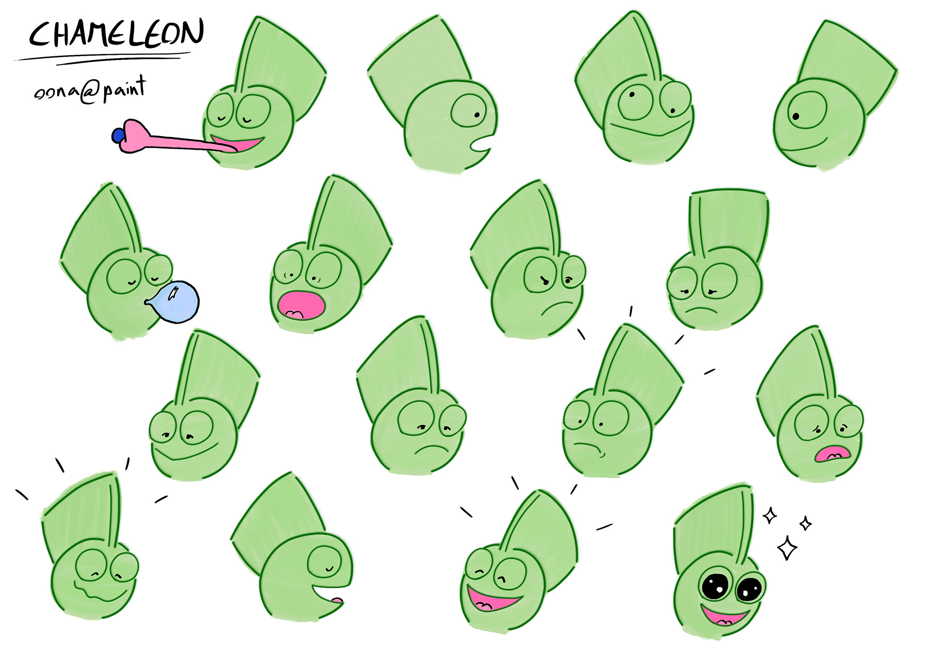 Facial expressions (color)