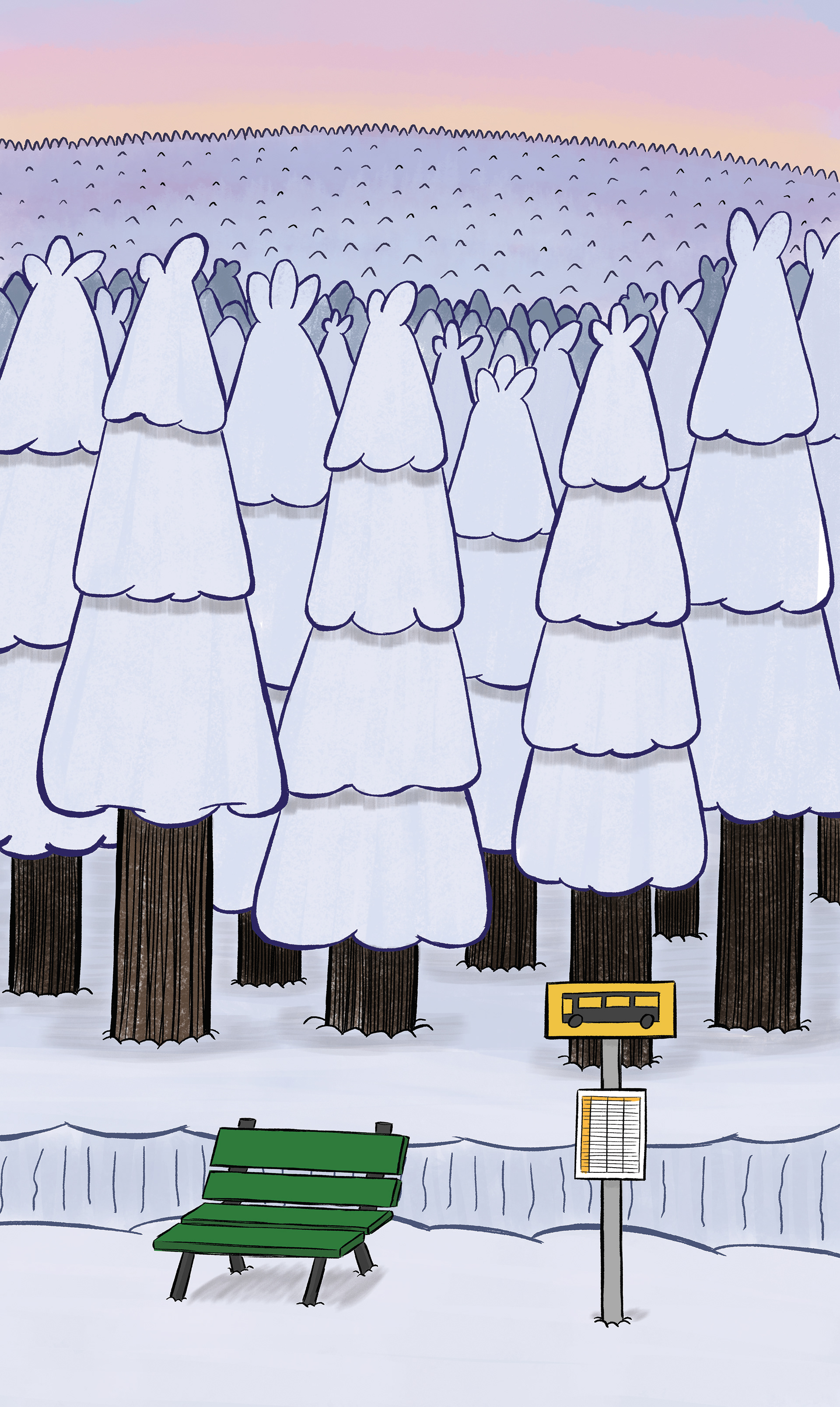 Background of the bus stop