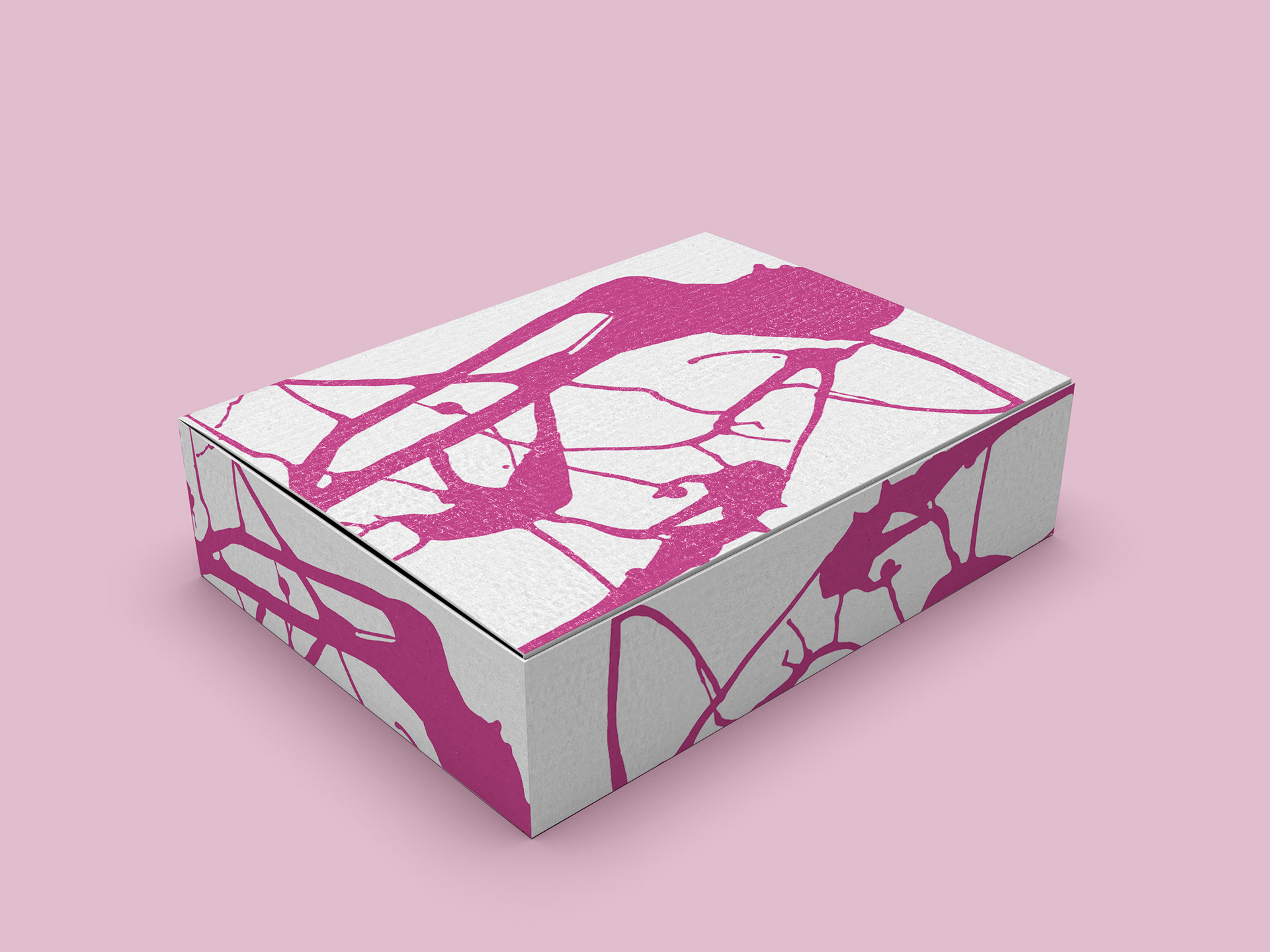 Splash design 1 applied on box