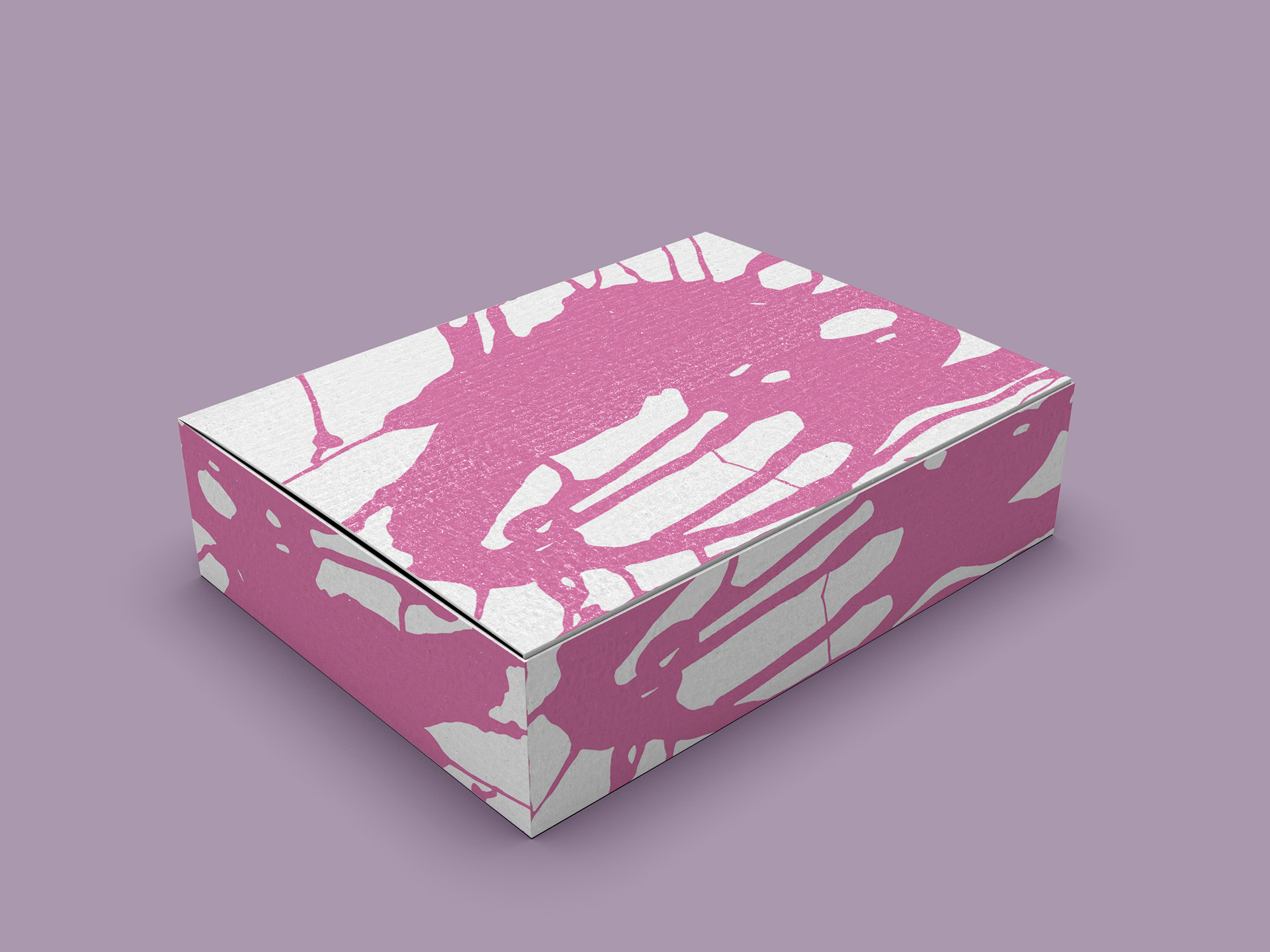 Splash design 3 applied on box