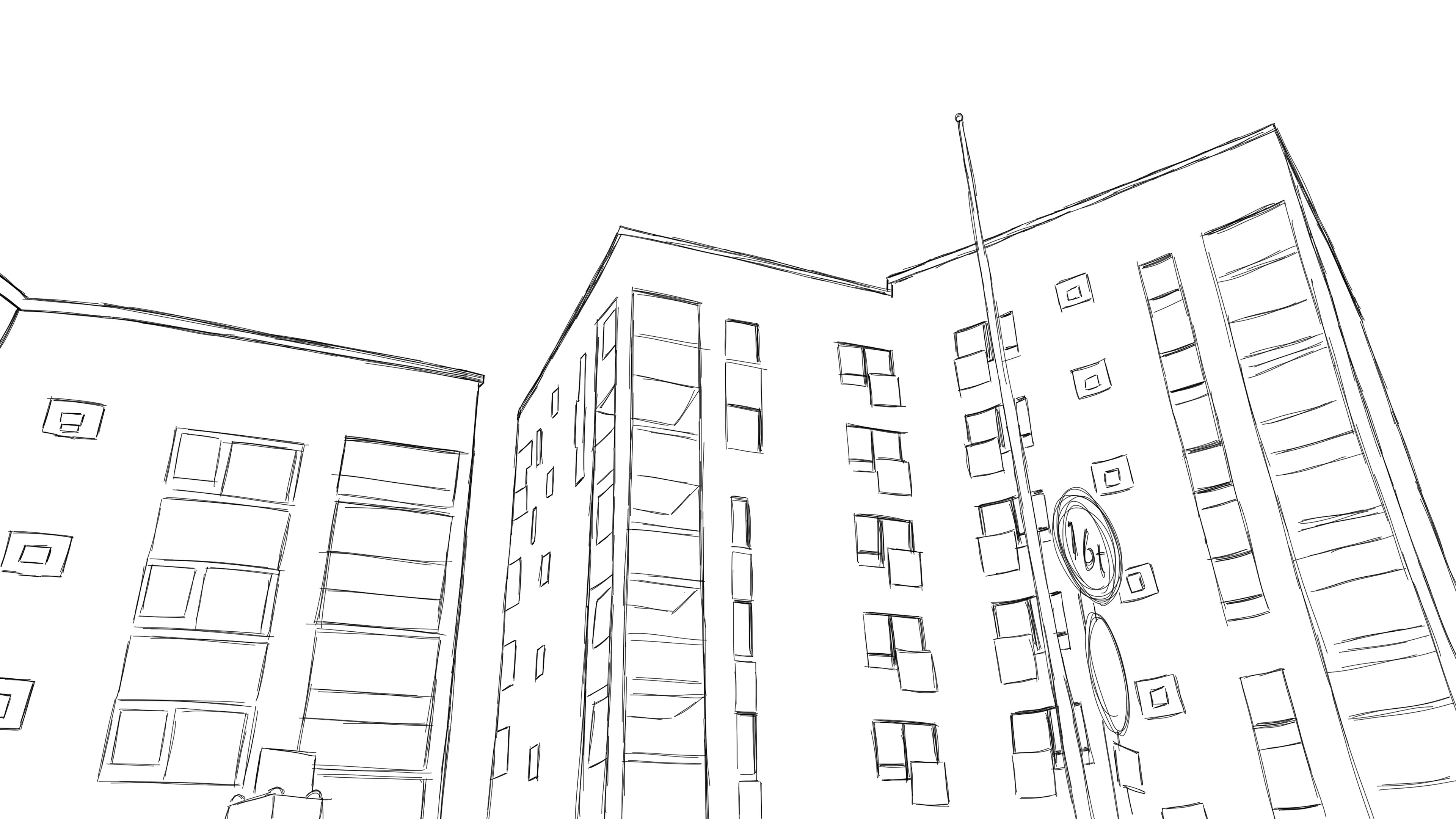 Rovaniemi, Finland (lineart)