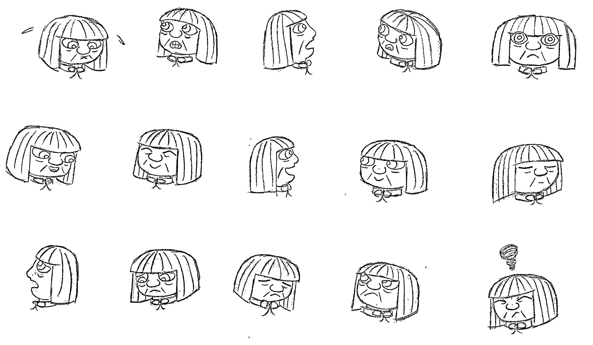 Hildegarde Schmidt (model sheet)