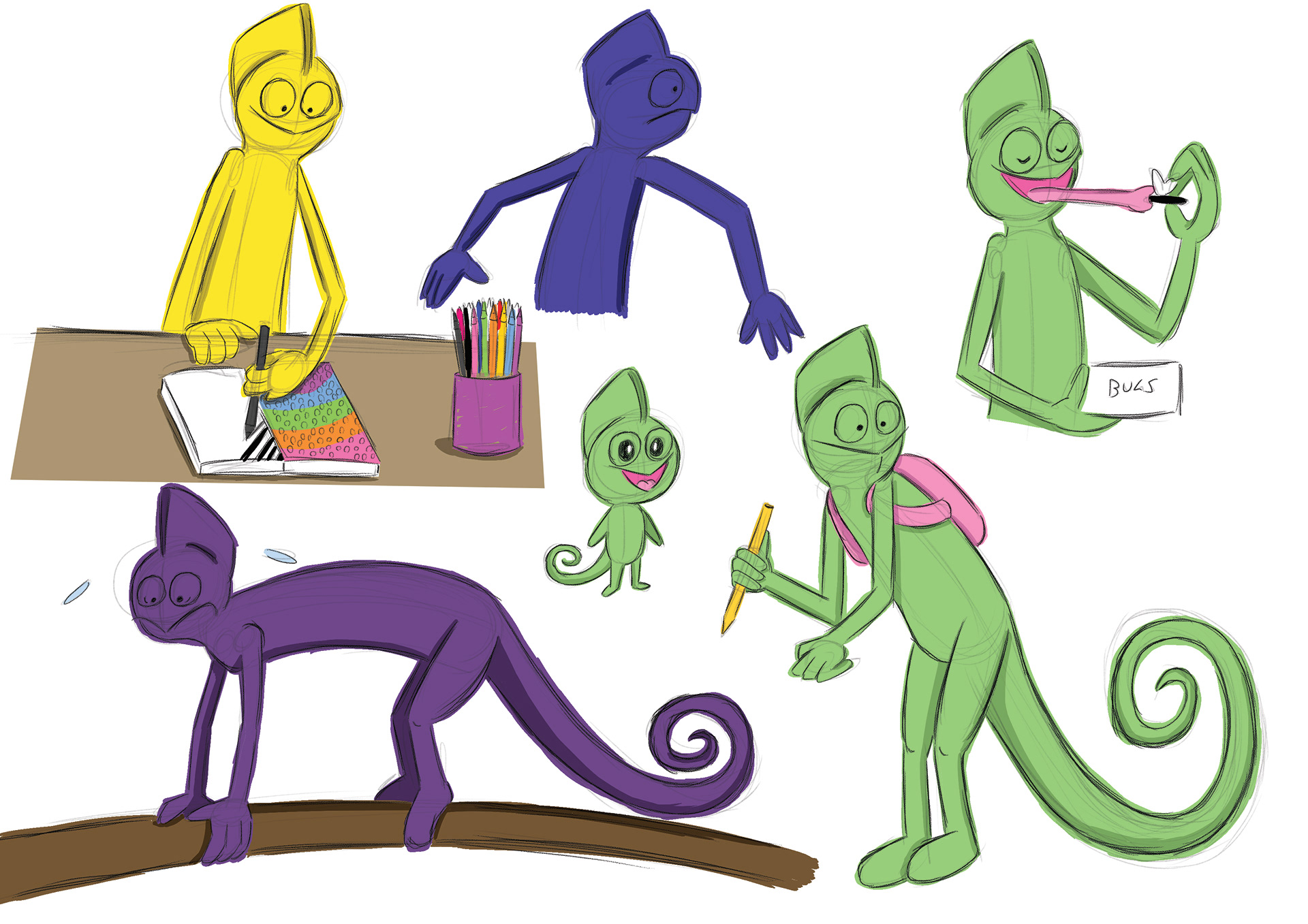 Sketches of the Chameleon (color)