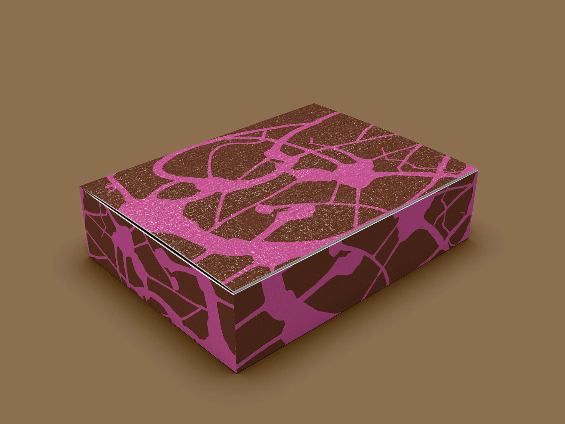 Splash design 2 applied on box
