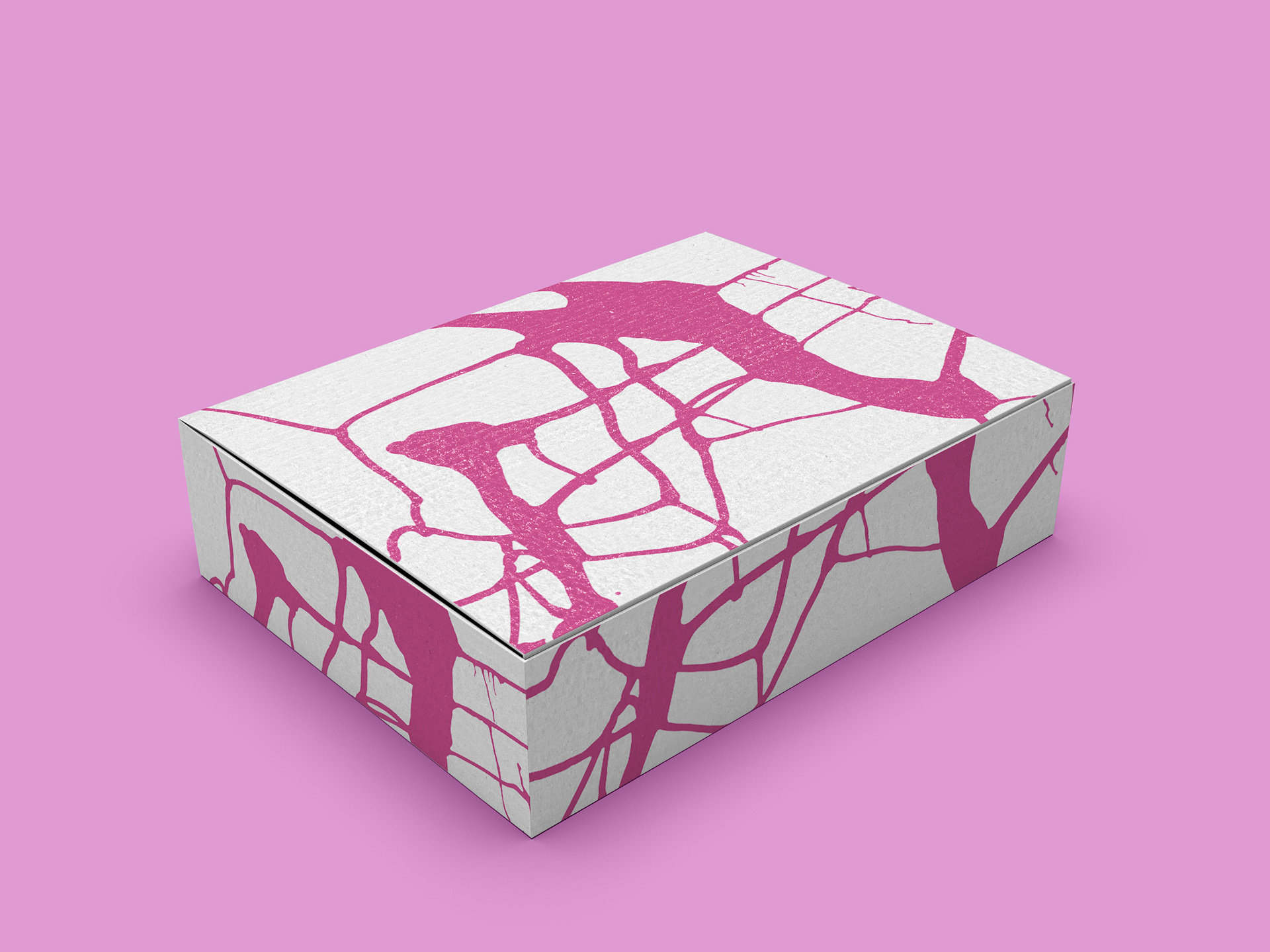 Splash design 5 applied on box