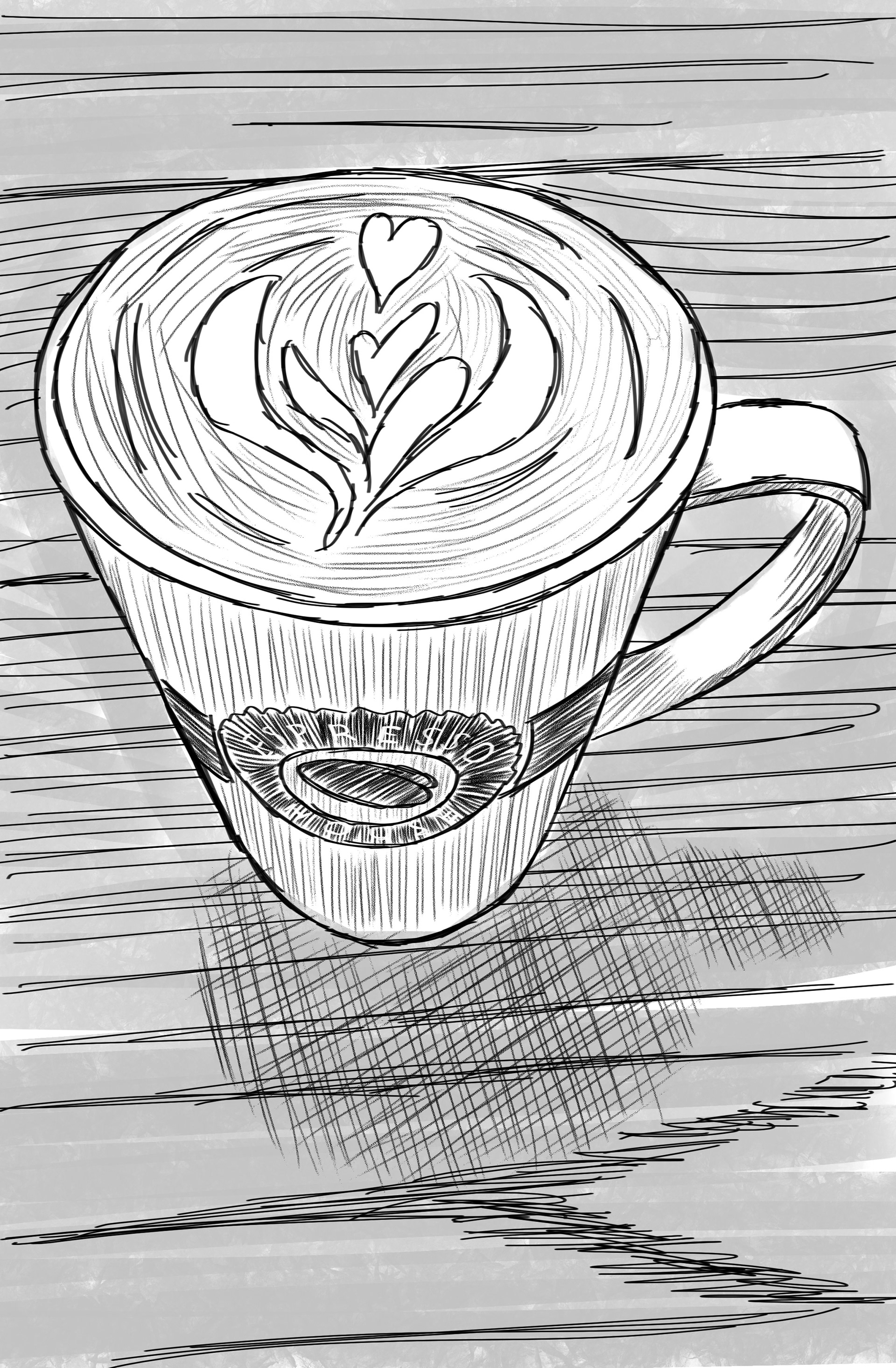 Flat White (black and white)