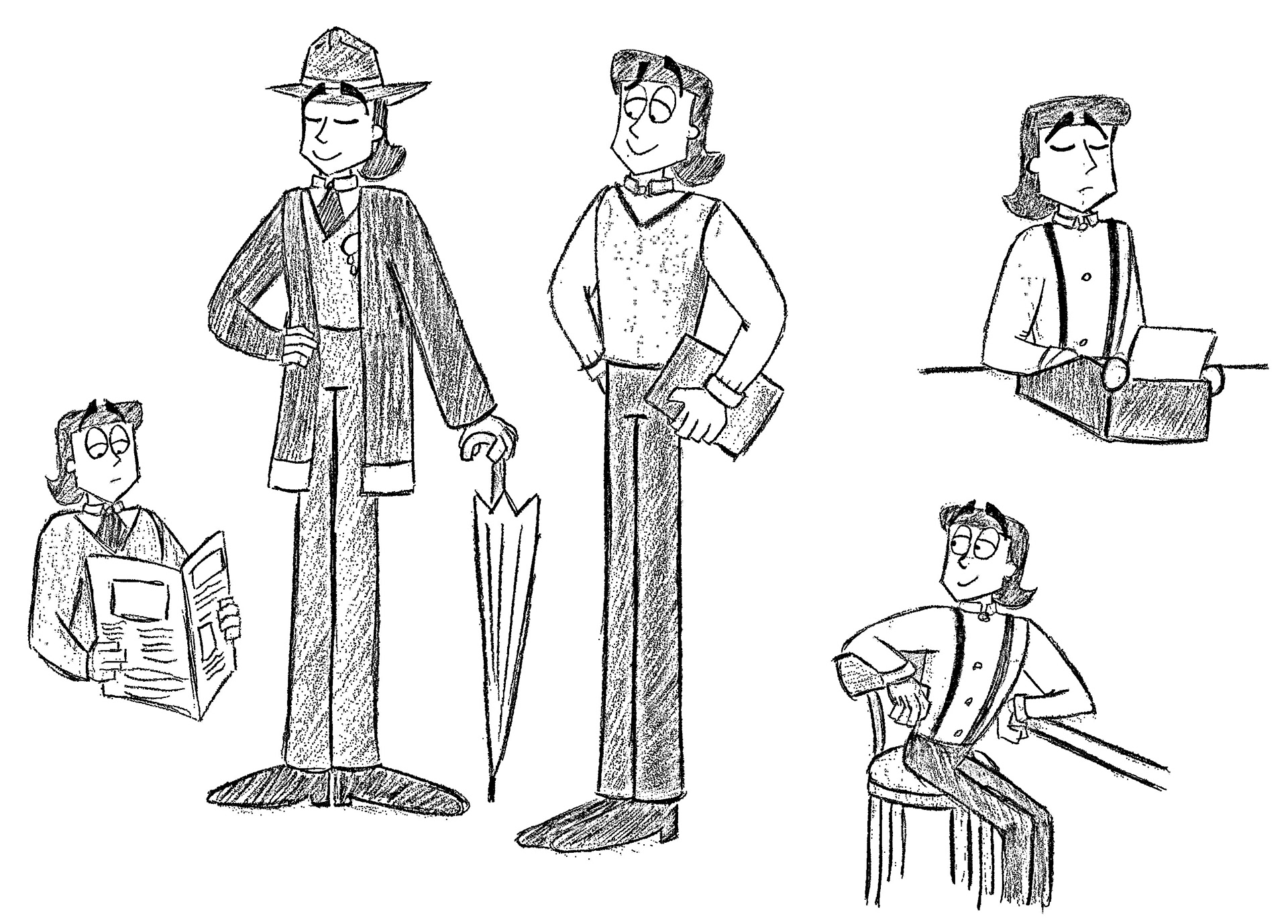 Hector McQueen (model sheet)