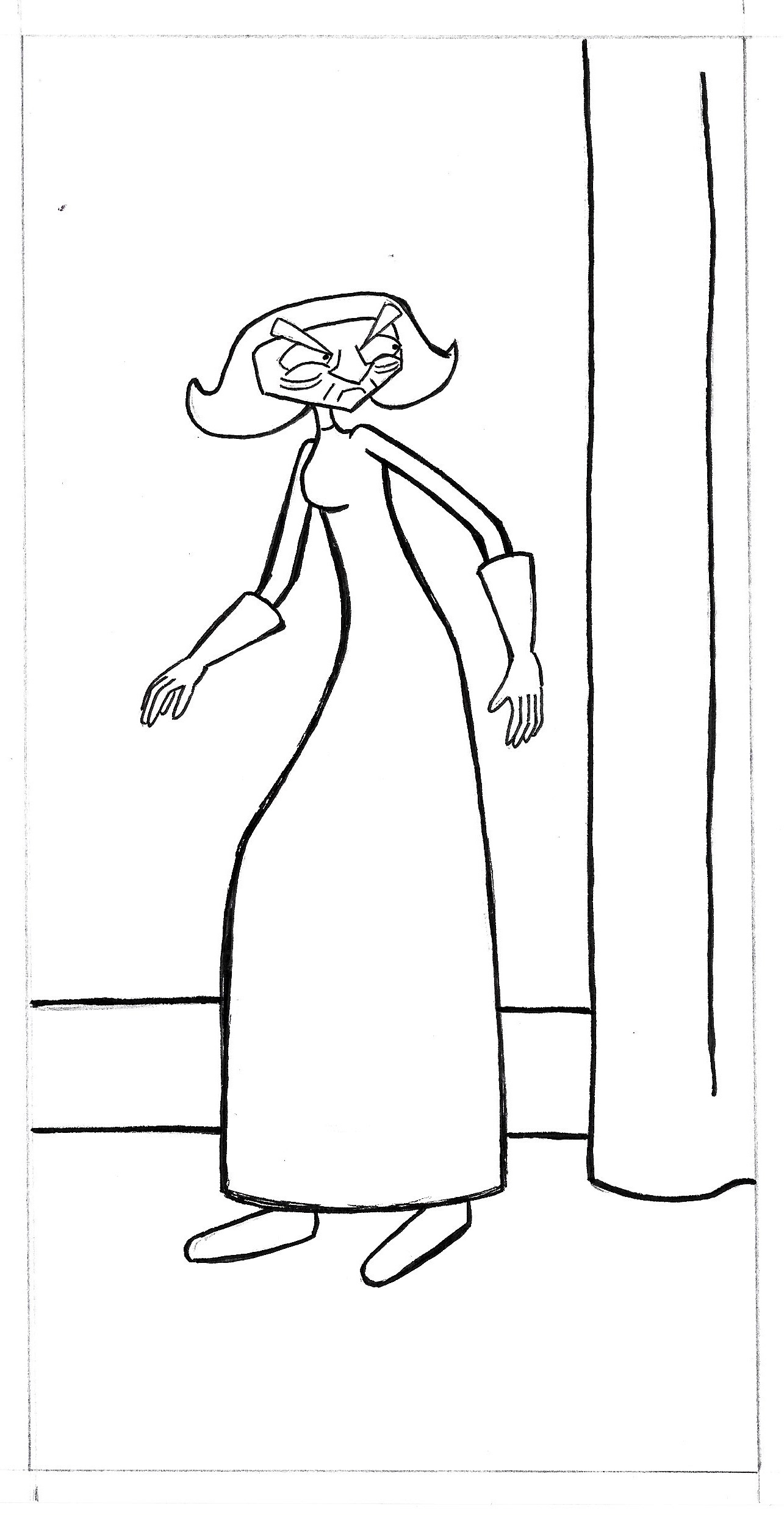 Princess Dragomiroff (evil) (lineart)