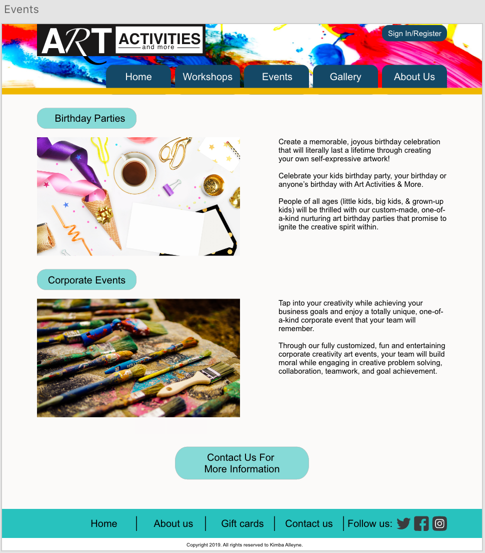 Event Page