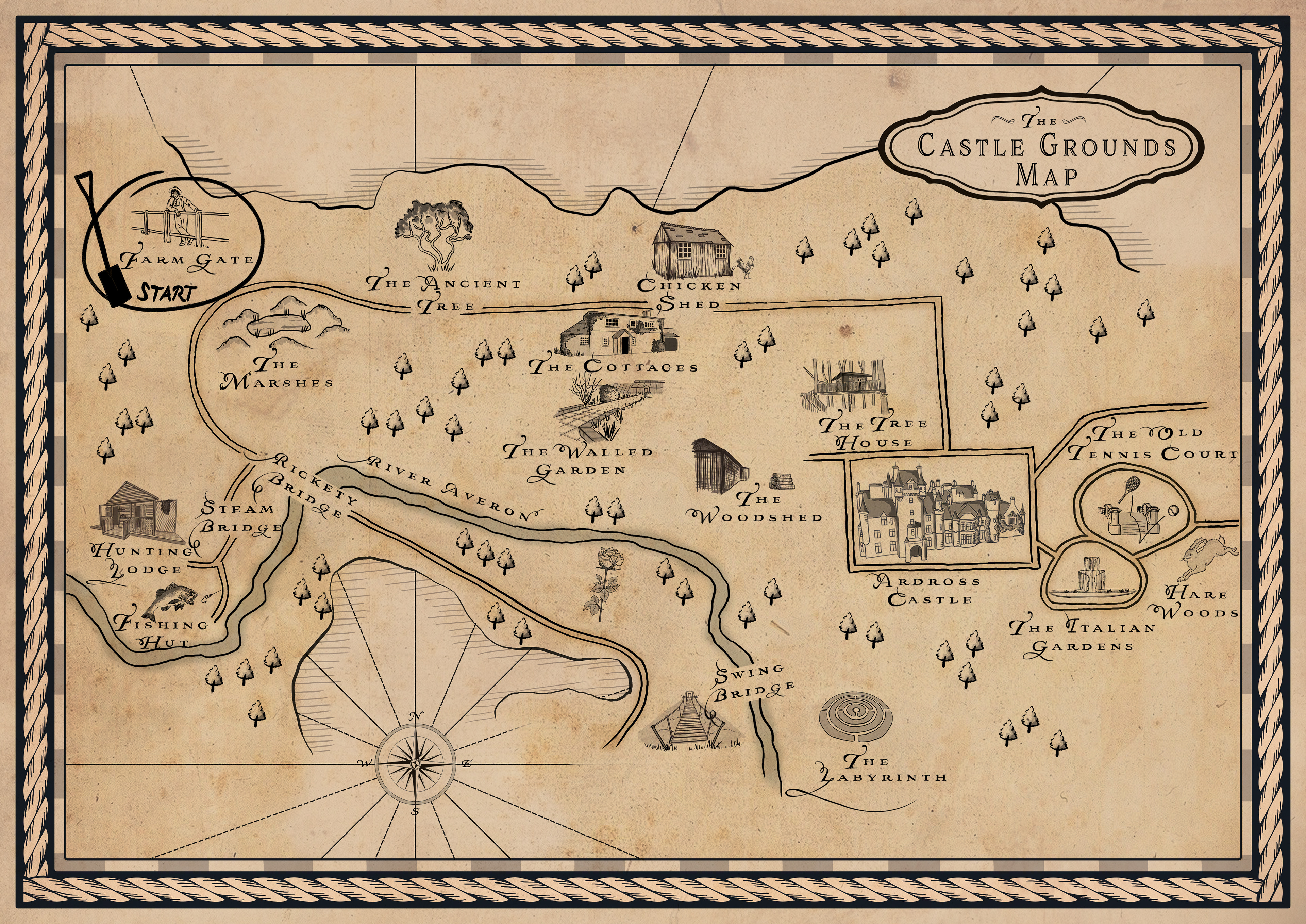 The Castle Grounds Map