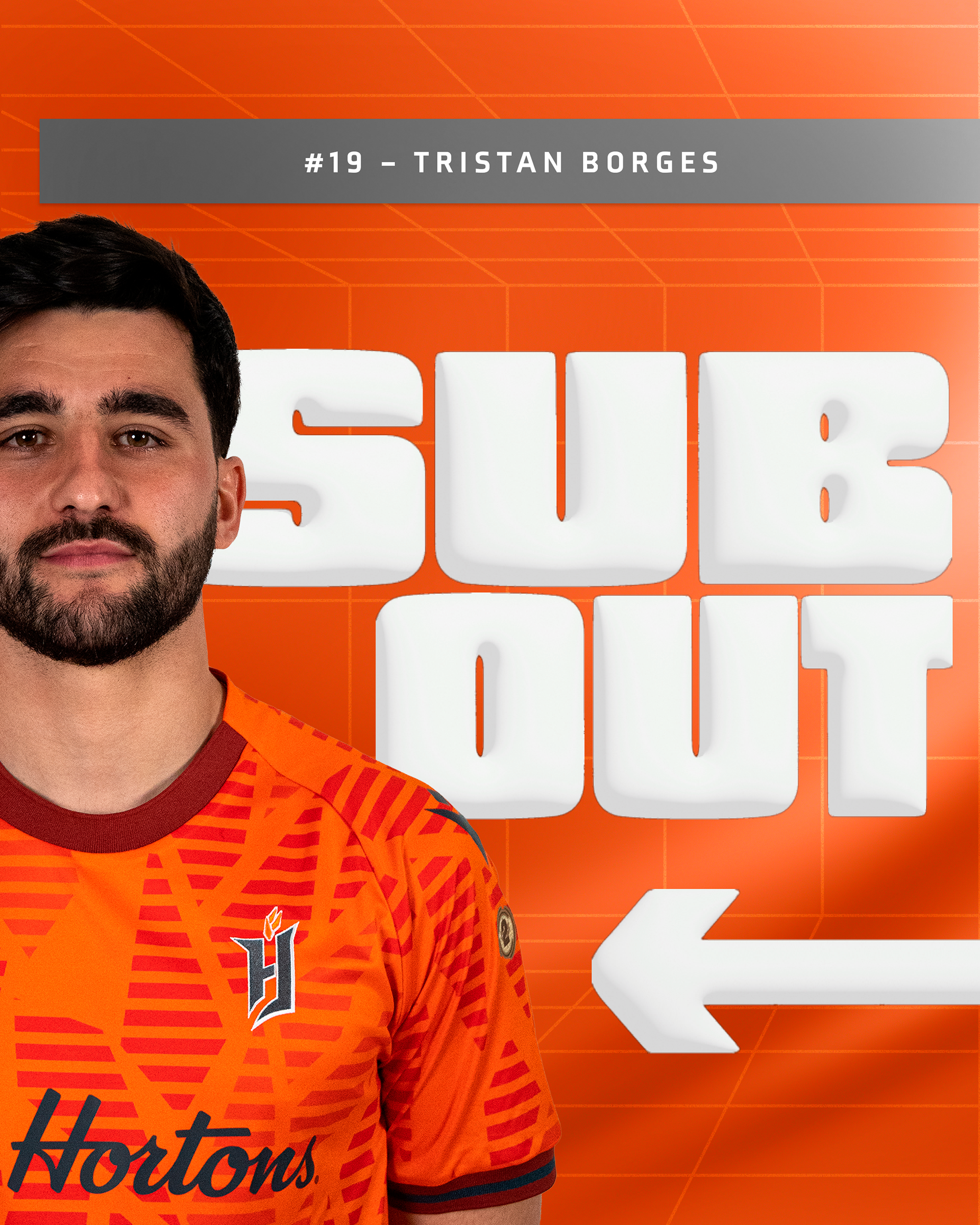 Sub out graphic, tweeted along side the sub in graphic for the respective sub