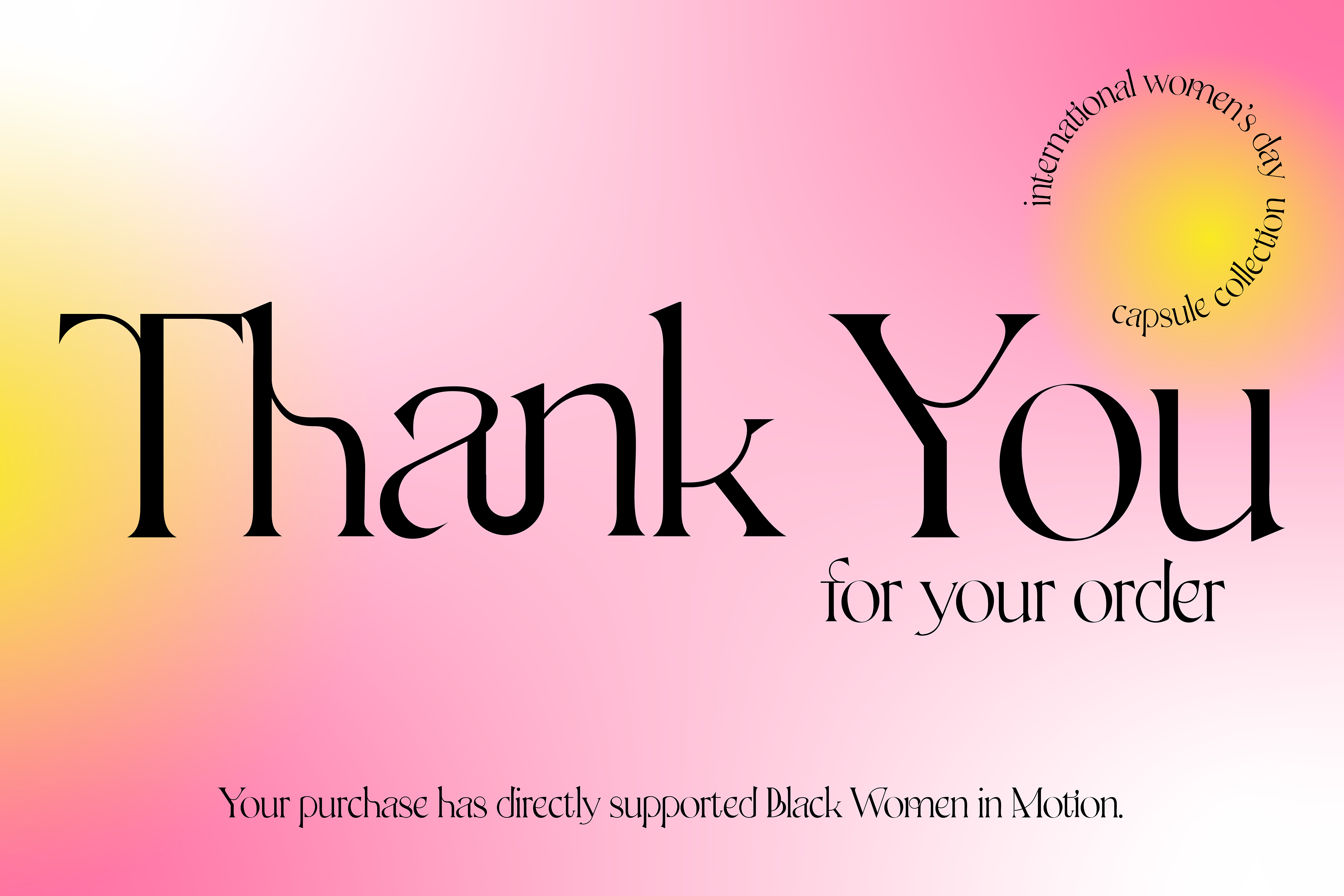 thank you cards, printed as postcard to hand write thank you messages to those who ordered