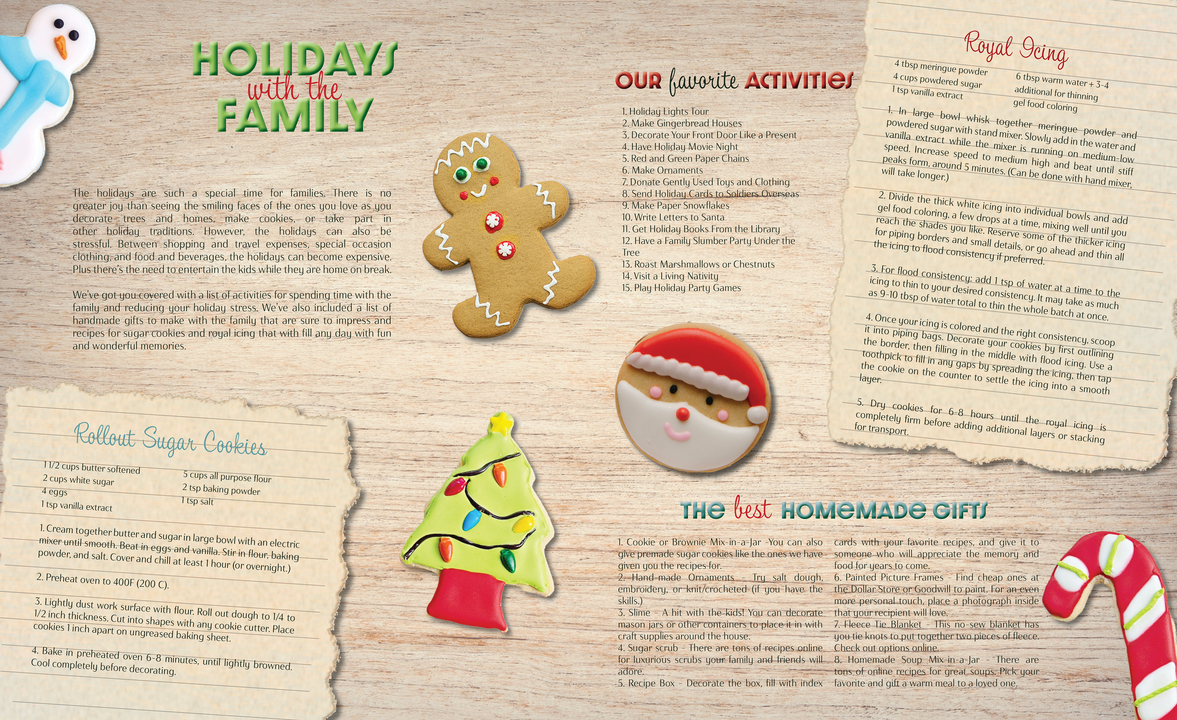 Holidays with the Family - 2-page Feature Spread for the November 2022 Issue