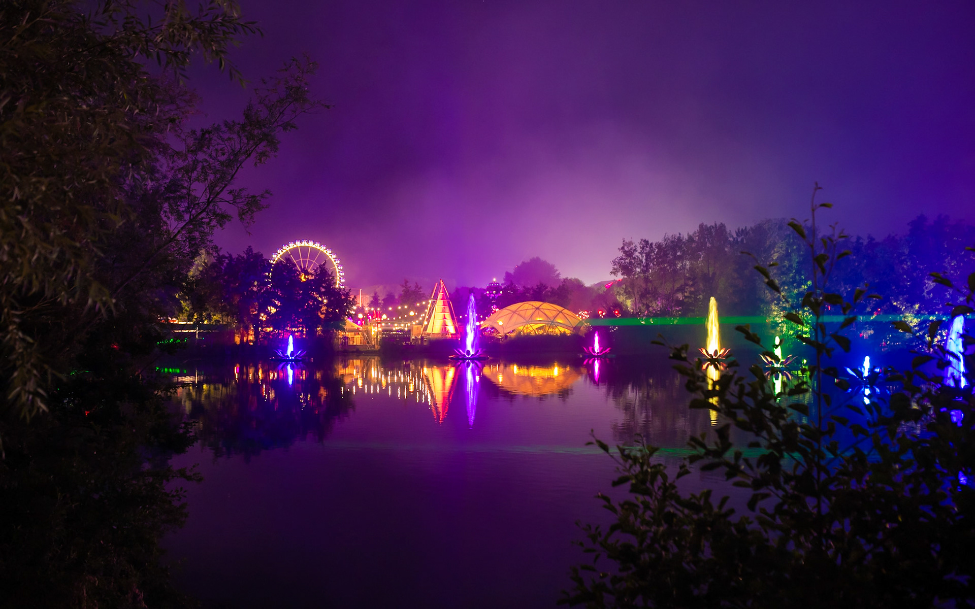 Op Tomorrowland zie je ook prachtige nightscapes.