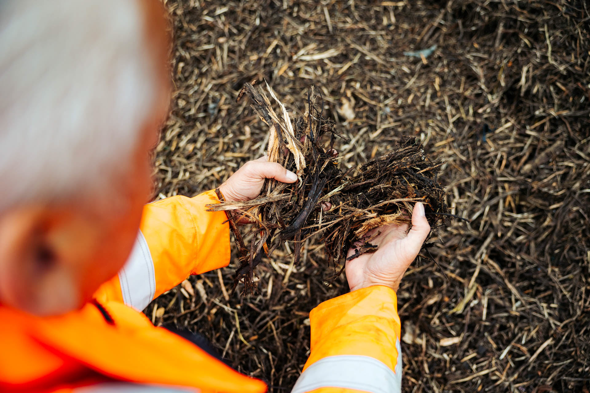 Houtafval compost - Industriële fotografie Jesse Kraal