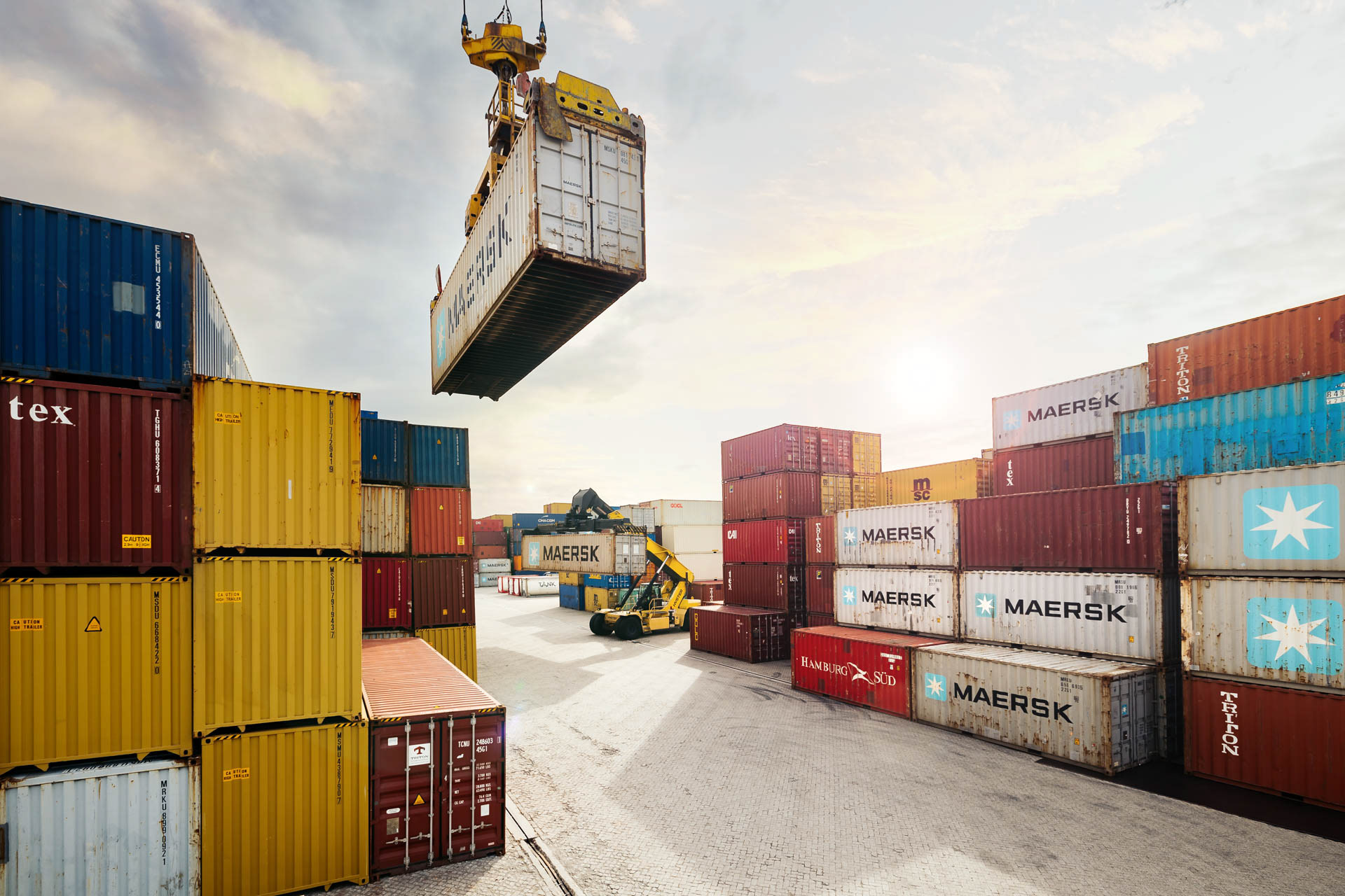 Industriele fotografie - containers in de haven