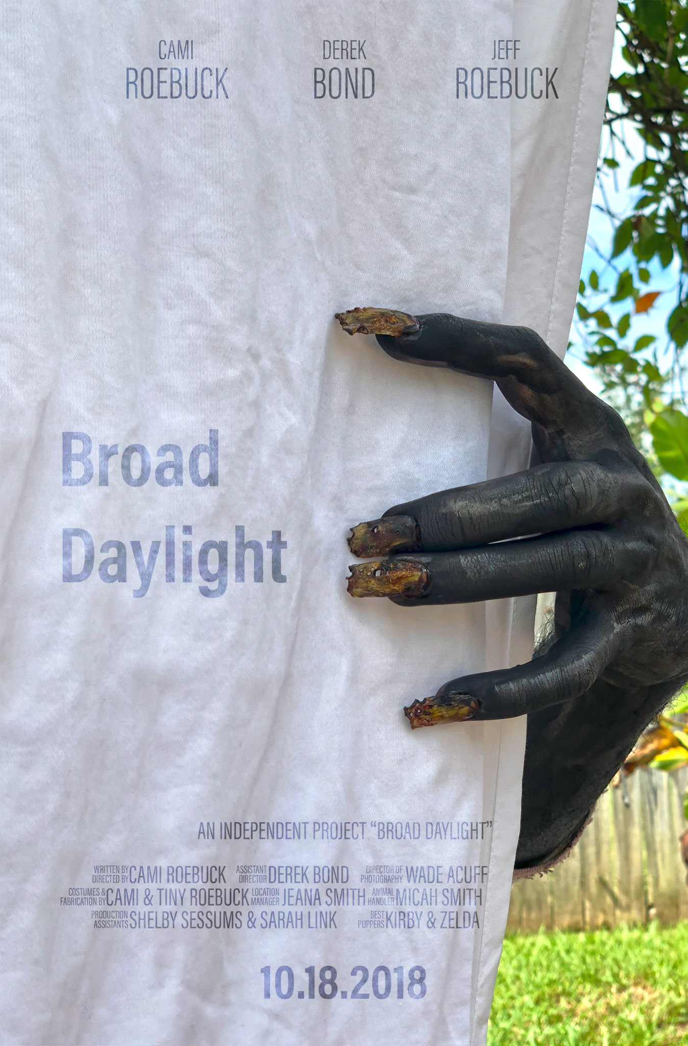 Cami Roebuck as Woman Doing Laundry (also writer and director) in Broad Daylight. October 2018.
