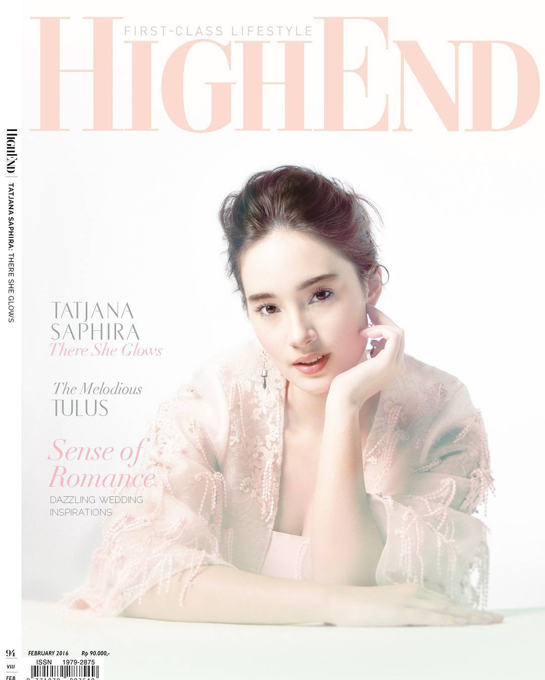 HighEnd February 2016 feat. Tatjana Saphira. Cover photographed by Narya Abhimata