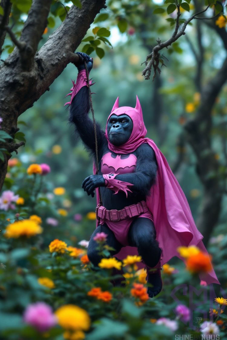 Monkey with superhero suit made in Freepik AI Suit using Flux 1.1 pro