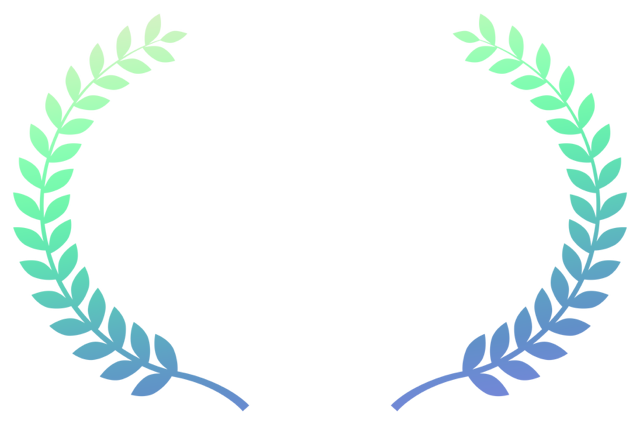 Gradient laurel wreath in green and blue tones with the text "Shaike Certified Creator" in the center, representing recognition in AI film excellence